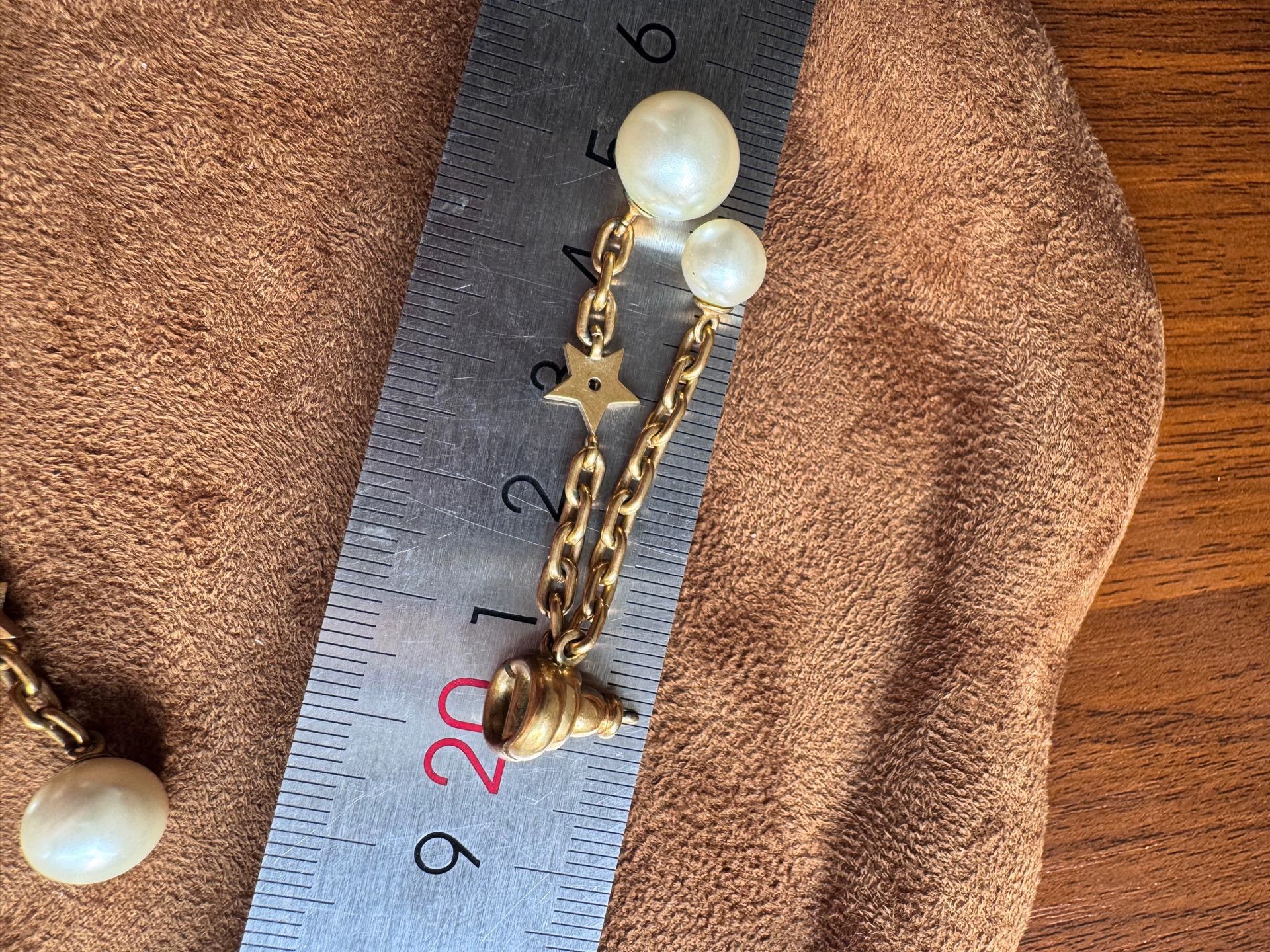 Dior Dior 99 New Classic Pearl Letter Long Stud Earrings Size ONE SIZE - 6 Thumbnail