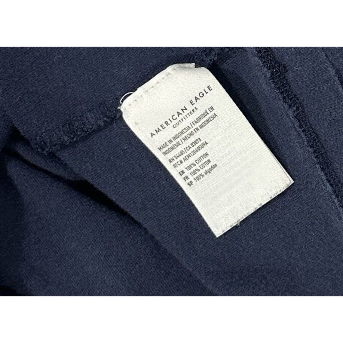 American Eagle Outfitters American Eagle Mens T-Shirt Solid Blue Preppy Size Small Te Size US S / EU 44-46 / 1 - 4 Thumbnail