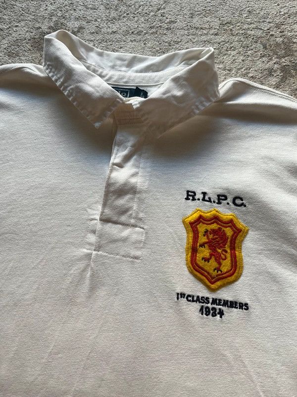Polo Ralph Lauren Polo Ralph Lauren R.L.P.C Vintage 2000s Rugby Rare White Size US XXL / EU 58 / 5 - 2 Thumbnail