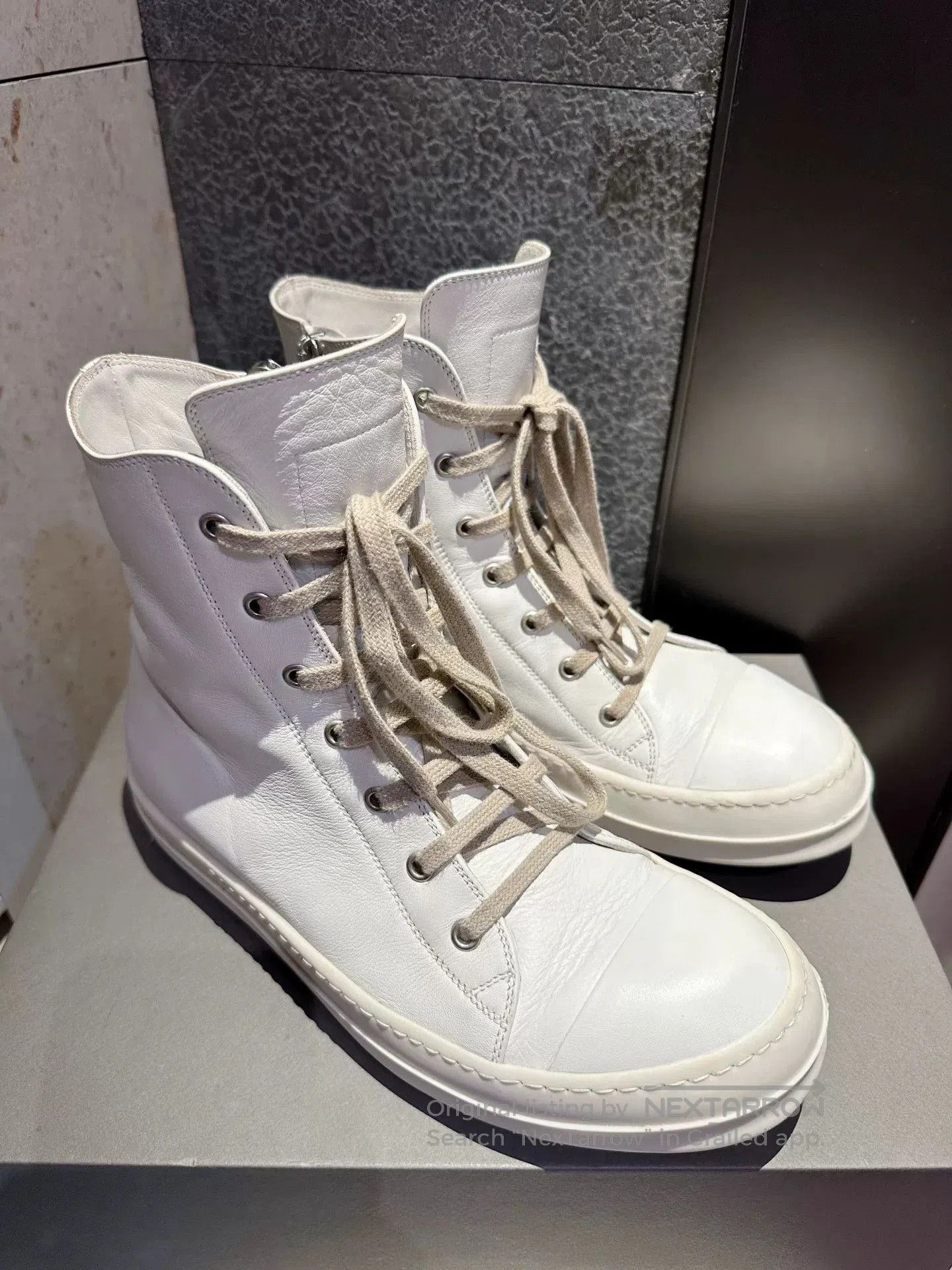 Rick Owens Rick Owens Converse Milk High-Top White. Size US 8 / EU 41 - 3 Thumbnail