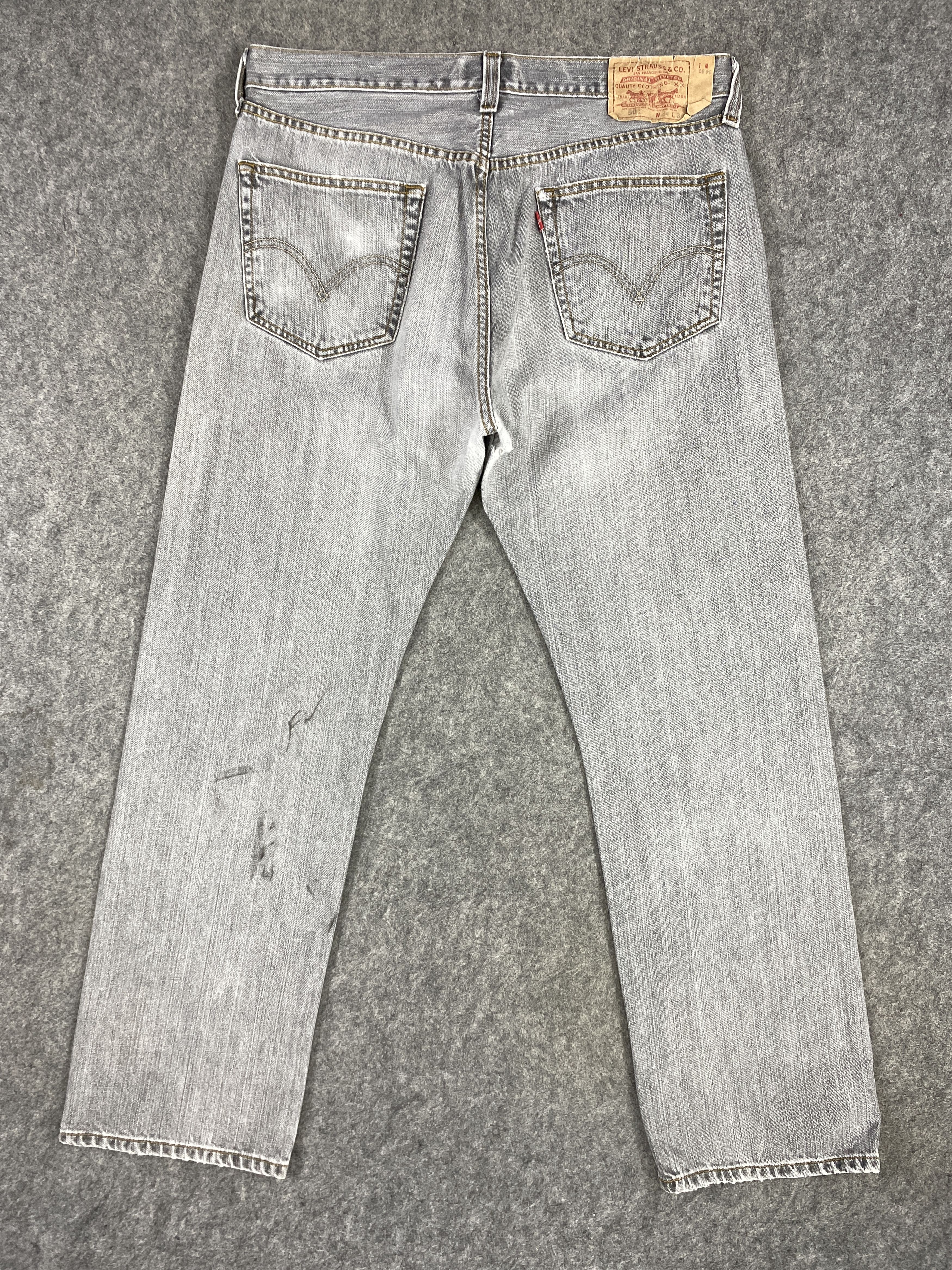 Japanese Brand Light Grey Vintage Levi's 501 Jeans 34x29.5 Denim -JN1659 Size US 34 / EU 50 - 2 Thumbnail