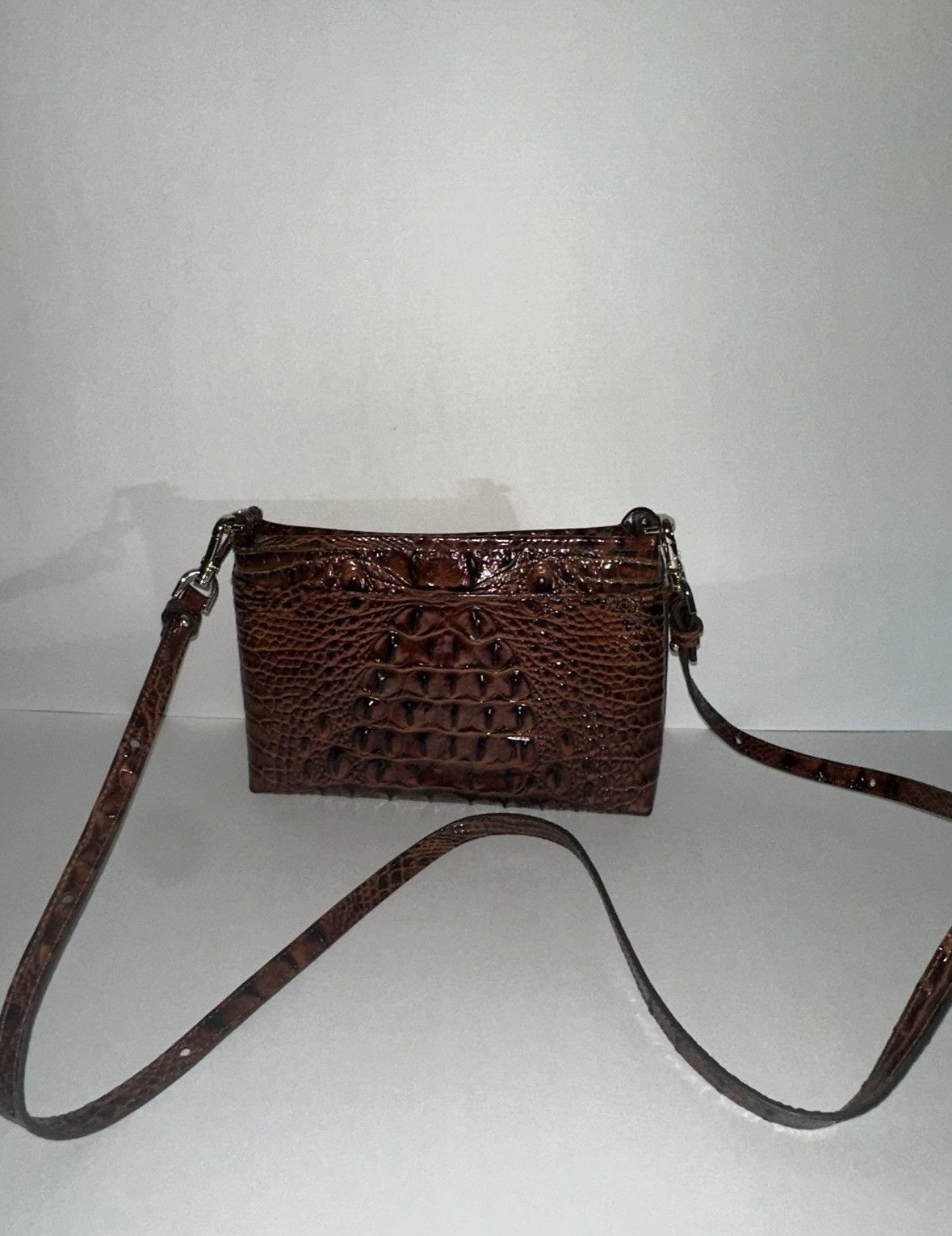 BRAHMIN BRAHMIN Vida Crossbody NEW Pecan Melbourne Genuine Leather Size ONE SIZE - 1 Thumbnail
