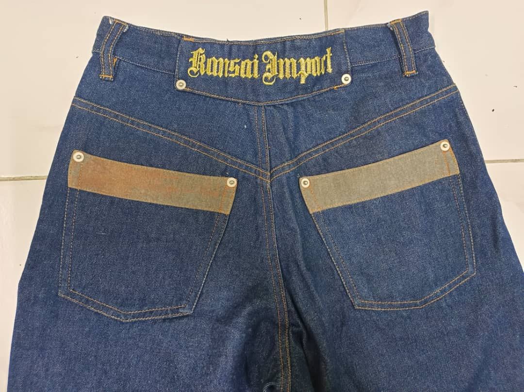 Designer × Kansai Yamamoto KANSAI YAMAMOTO Impact Baggy Jeans Size 26" / US 2 / IT 38 - 1 Thumbnail