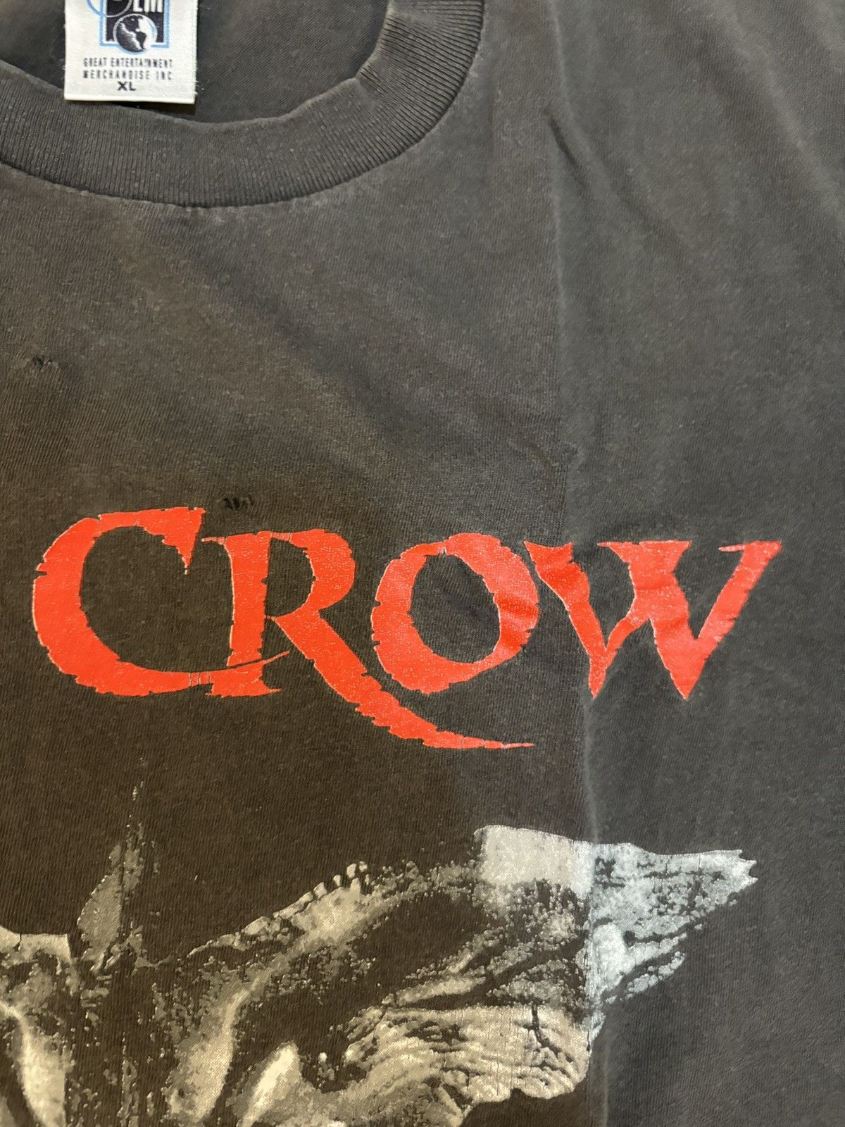 Vintage Rare 90s Vintage The Crow Eric Draven Brandon Lee Movie T Size US XL / EU 56 / 4 - 14 Thumbnail