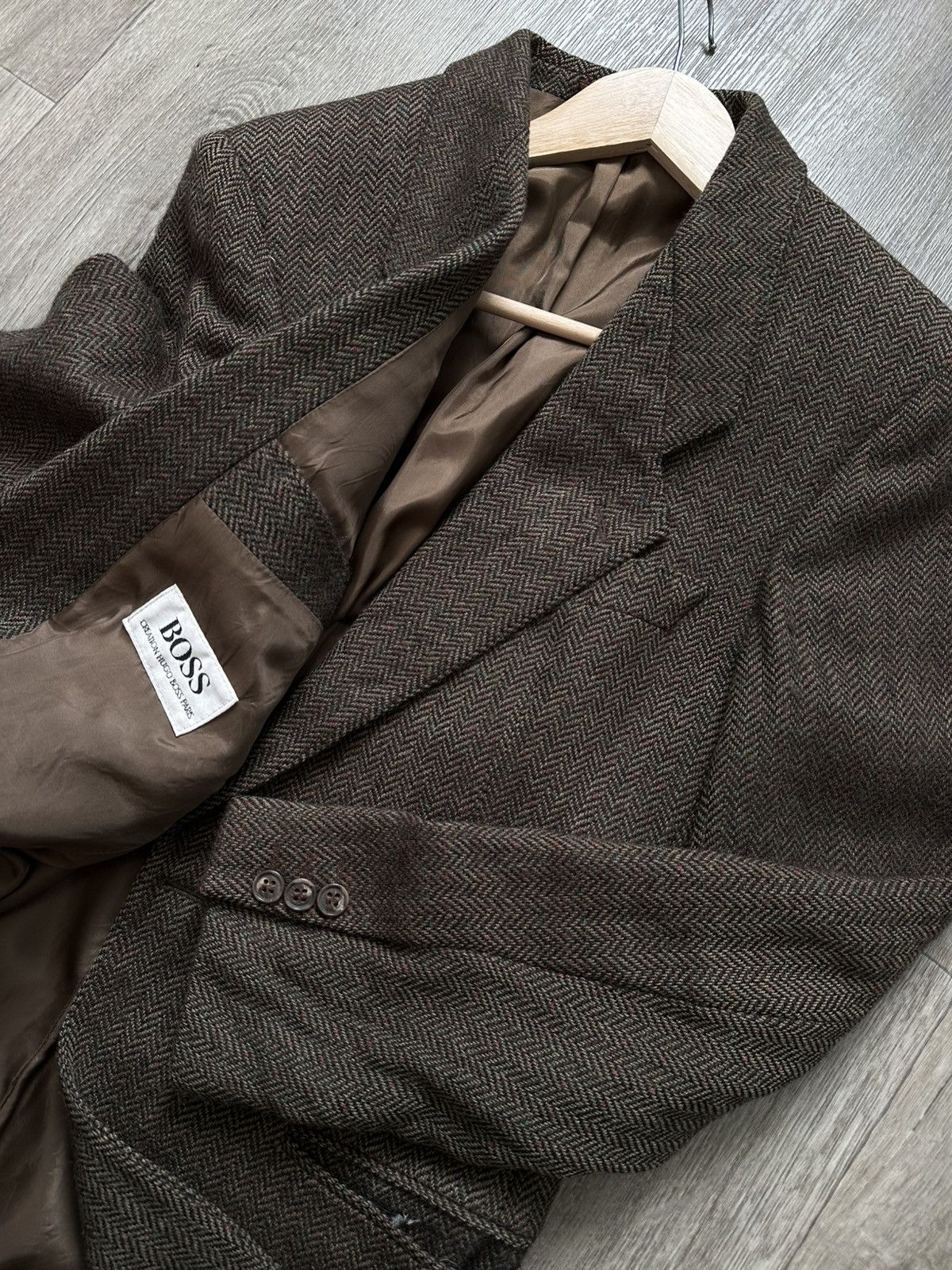 Hugo Boss 🫧Hugo Boss Vintage Wool Blazer Jacket Men L Size US L / EU 52-54 / 3 - 5 Thumbnail
