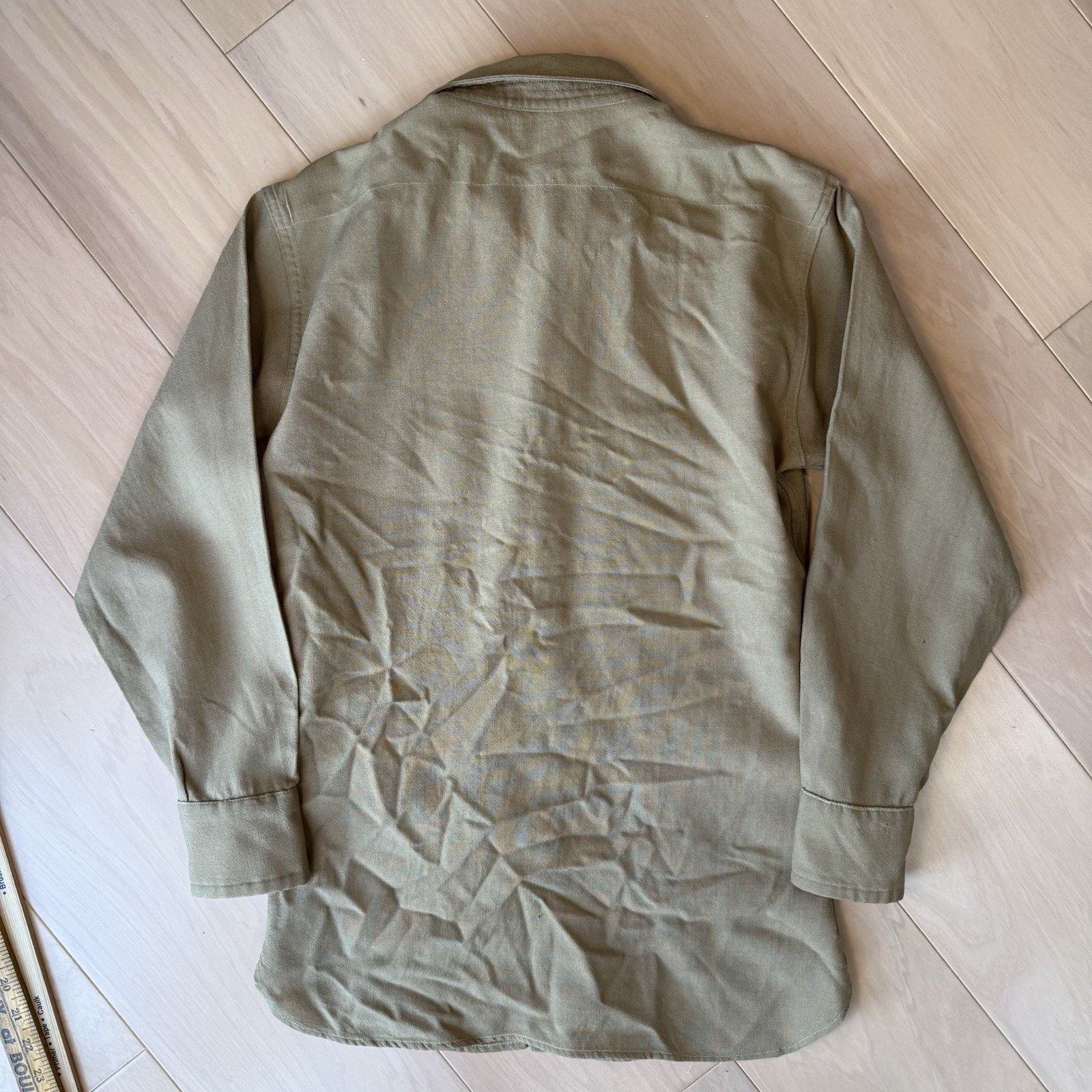 Vintage Vintage Regulation Military Wool Shirt M Khaki 60s Button Up Size US M / EU 48-50 / 2 - 8 Thumbnail