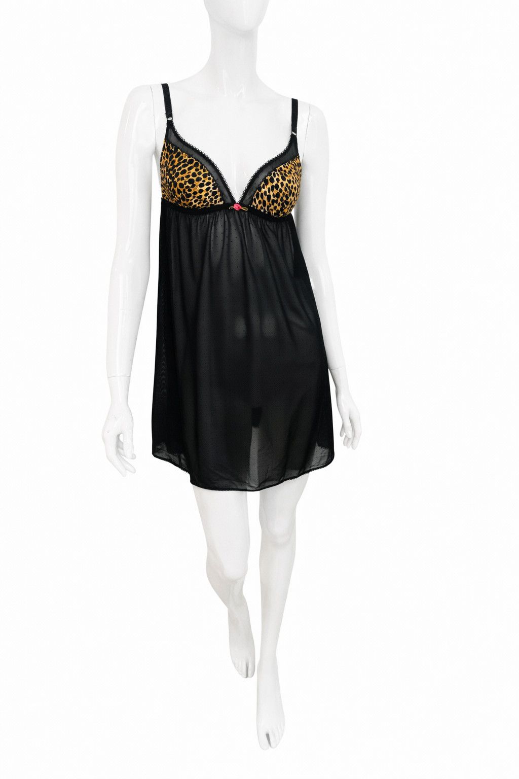 Dolce & Gabbana Dolce & Gabbana D&G Leopard Animal Babydoll Slip Dress Size M / US 6-8 / IT 42-44 - 2 Thumbnail