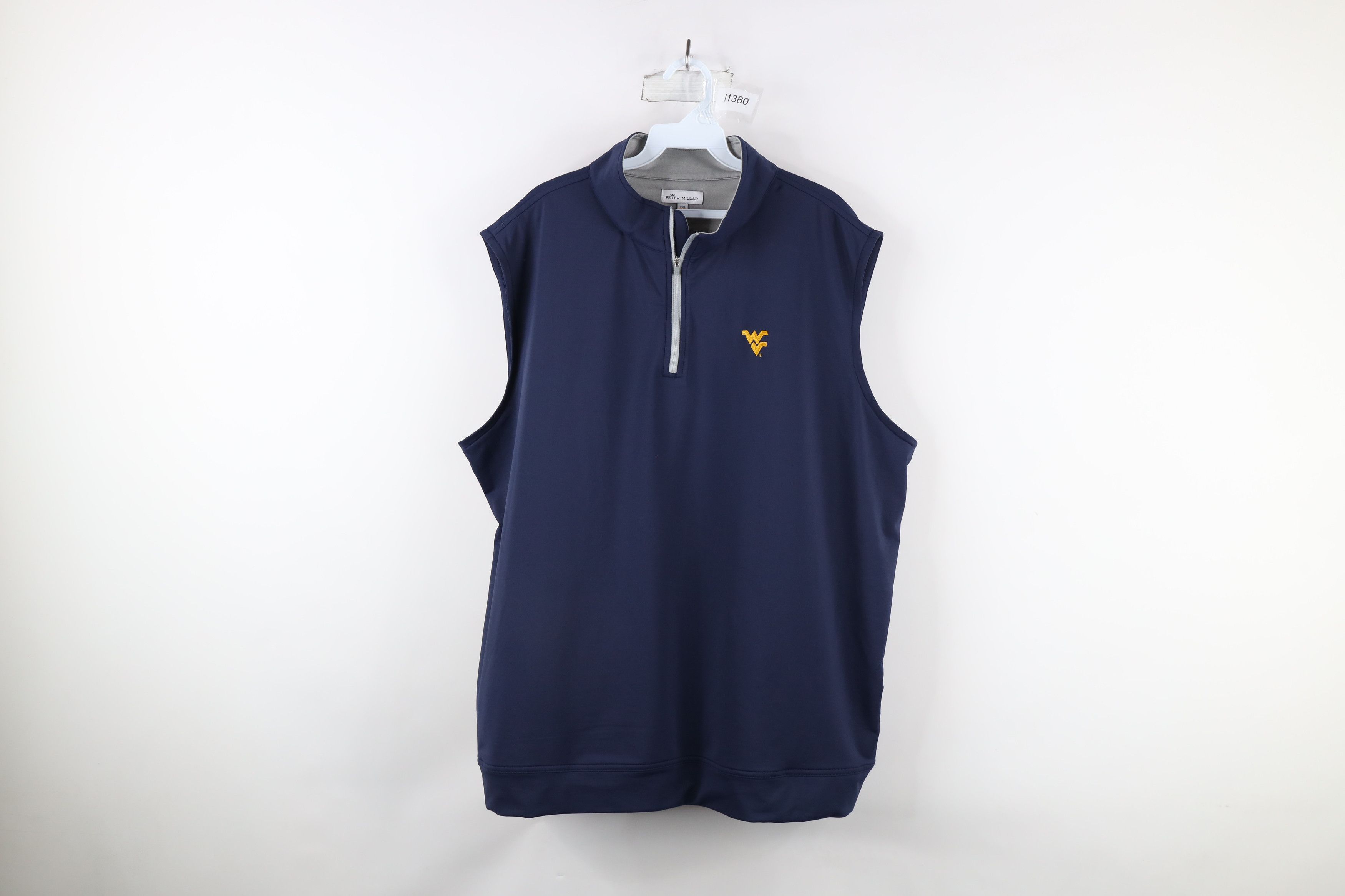Peter Millar × Vintage Peter Millar Virginia University Half Zip Pullover Vest Blue Size US XXL / EU 58 / 5 - 1 Thumbnail