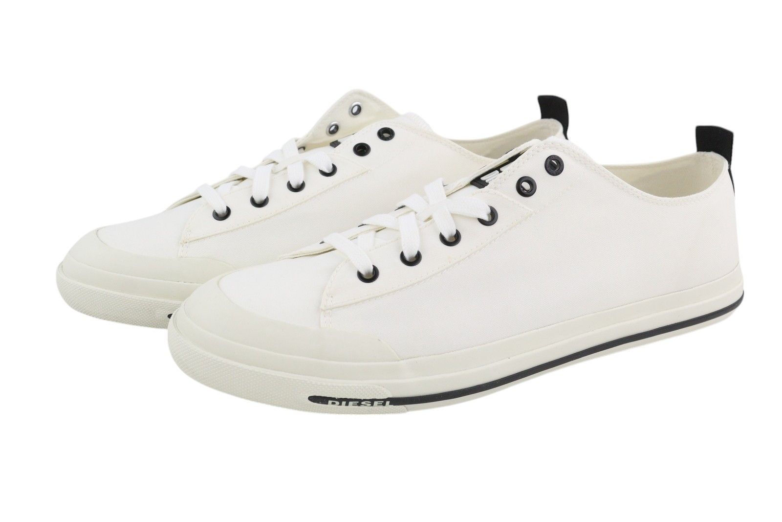Diesel S-ASTICO LOW CUT EU46 White Lace Almond Toe Sneakers 40829 Size US 13 / EU 46 - 4 Thumbnail