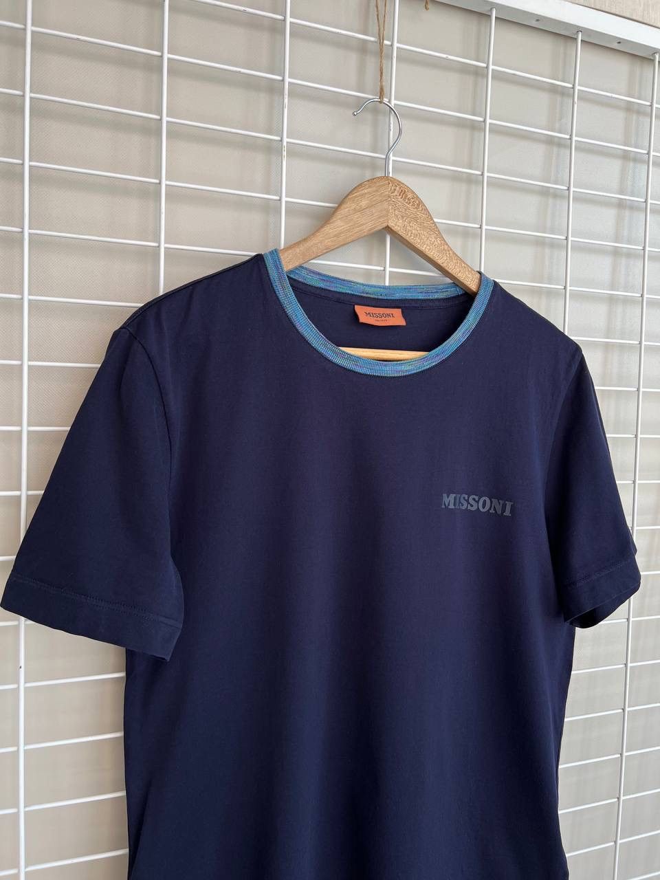 Missoni Missoni Embroidered Logo T-Shirt Men Size S/M Slub Collar Size US S / EU 44-46 / 1 - 3 Thumbnail