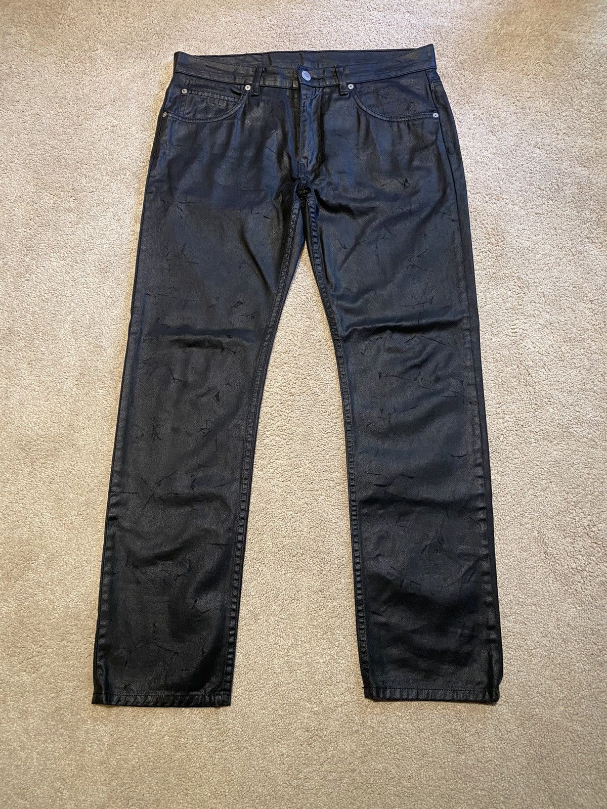 Helmut Lang Wax denim | Grailed