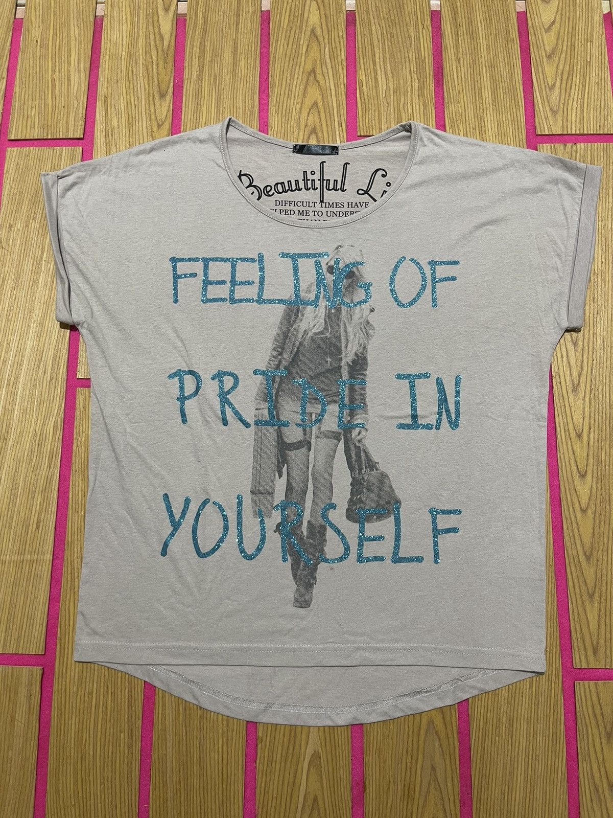 If Six Was Nine Y2K BEAUTIFUL LIFE short sleeve tshirt ifsix style Size M / US 6-8 / IT 42-44 - 1 Thumbnail