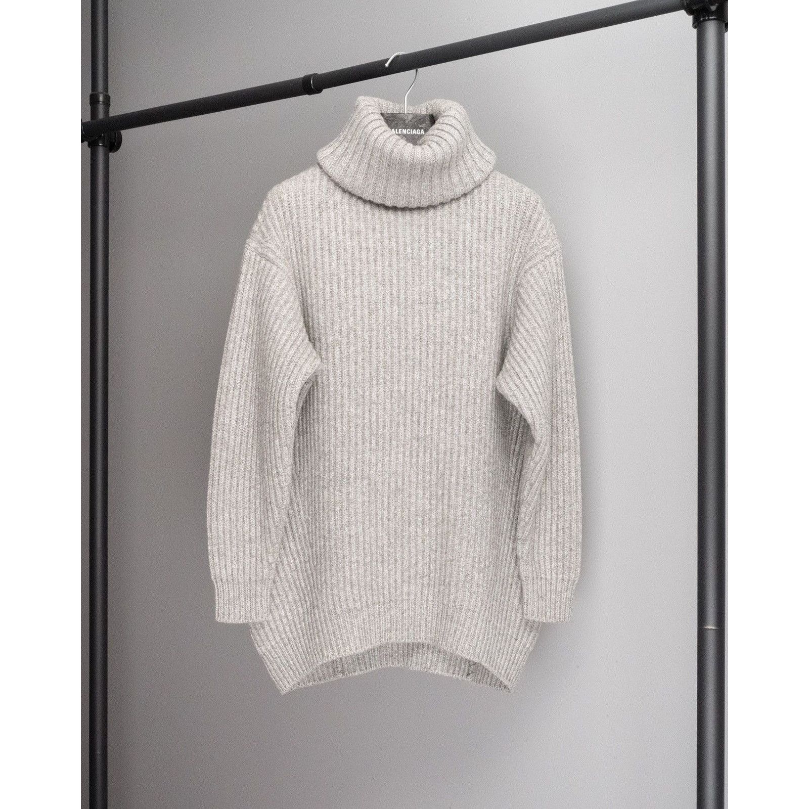 Acne Studios Acne studios grey oversized knit wool turtleneck sweater Size XS / US 0-2 / IT 36-38 - 1 Thumbnail