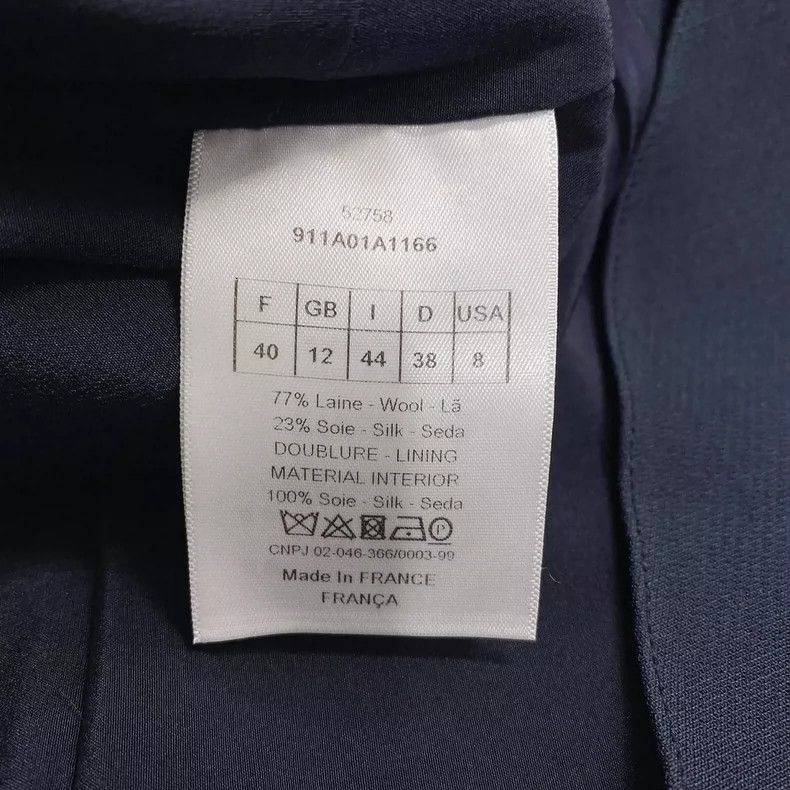 Dior Dior Dark blue V-neck dress Size S / US 4 / IT 40 - 6 Thumbnail