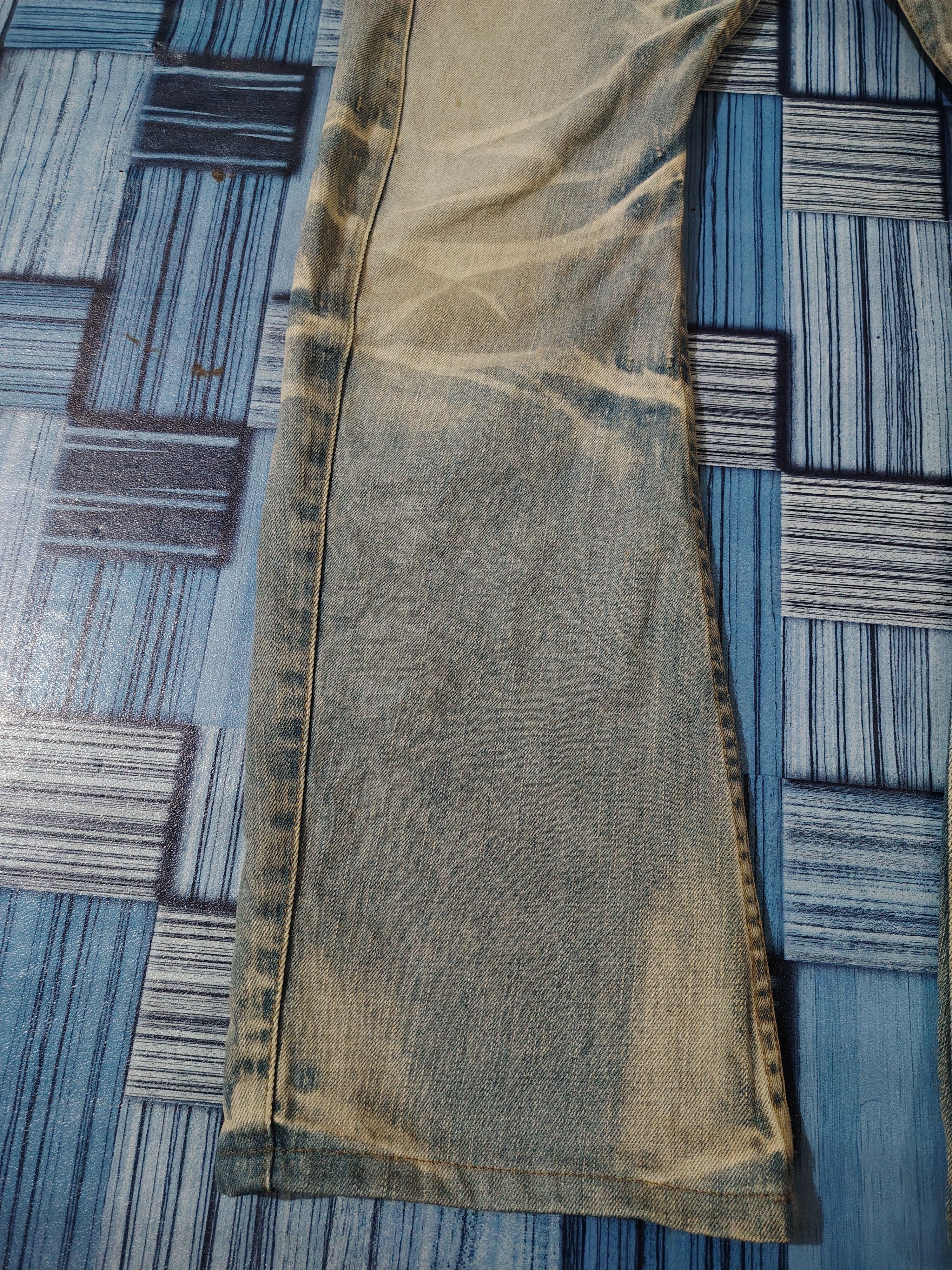 Japanese Brand Rattle Trap Japanese Distressed Denim Flared Jeans Size US 31 - 9 Thumbnail