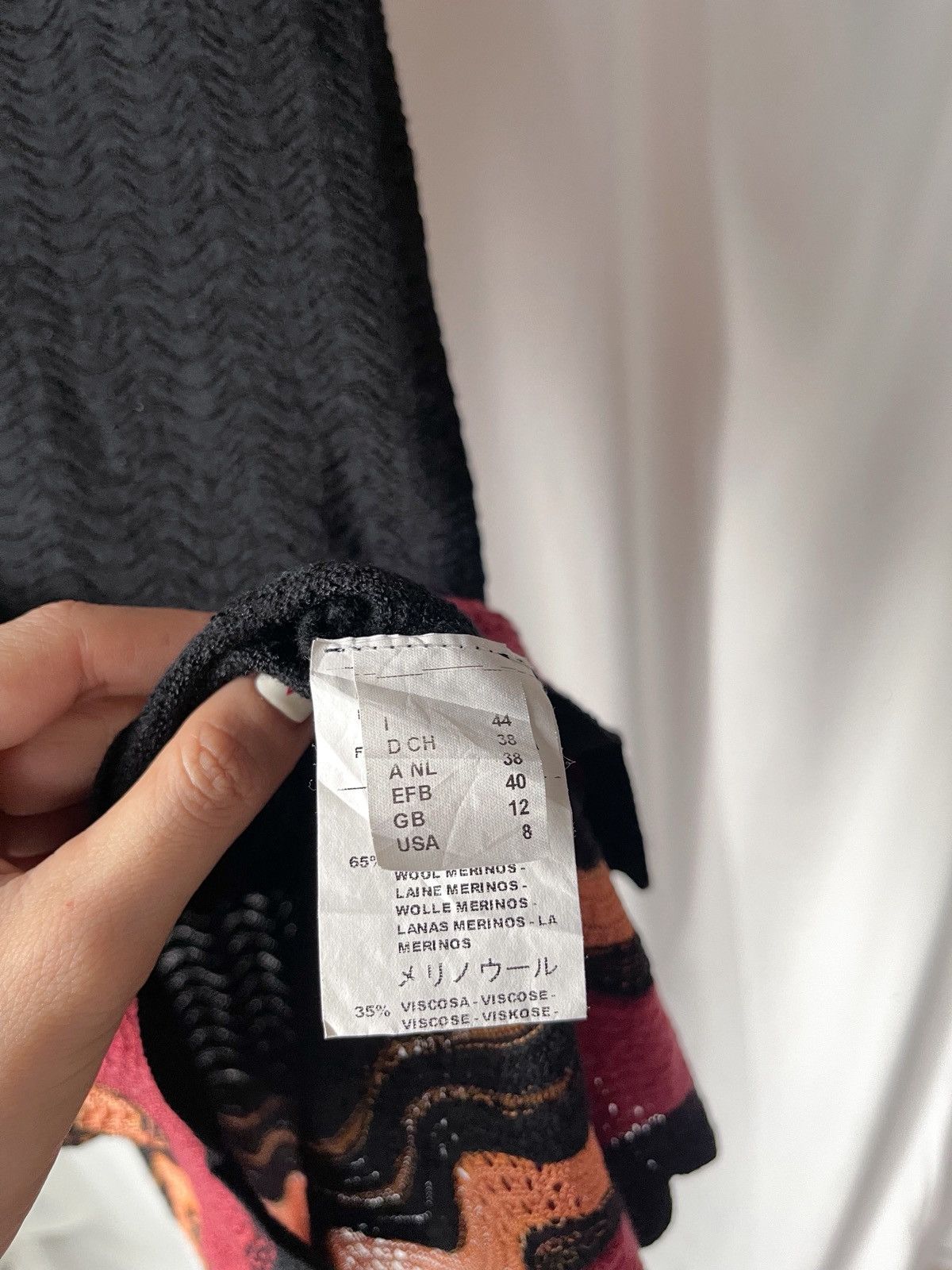 Missoni Missoni Black Pattered Knit Short Sleeve Dress Size M / US 6-8 / IT 42-44 - 6 Thumbnail