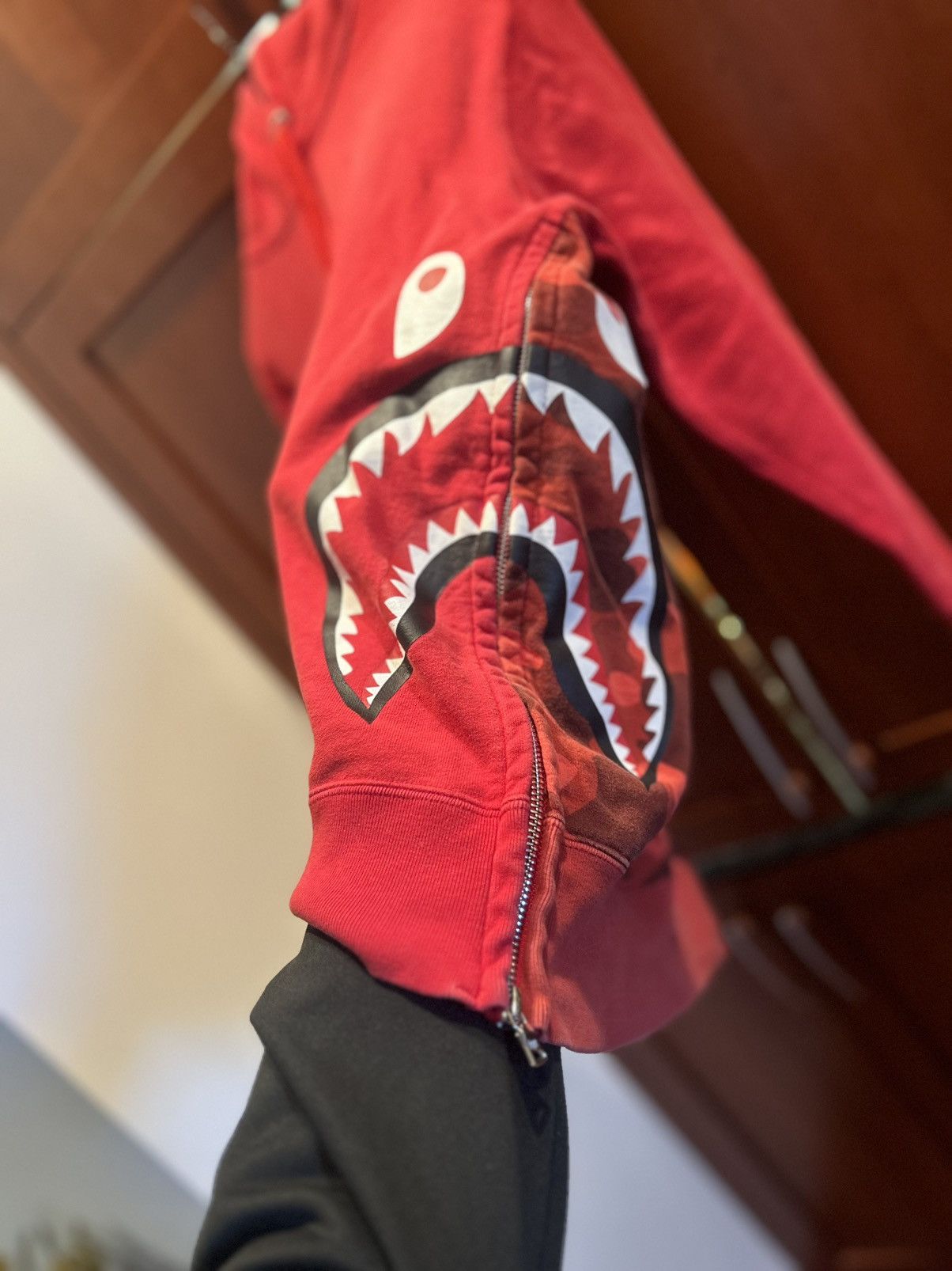 Bape Bape Side Zip Shark hoodie Size US L / EU 52-54 / 3 - 8 Thumbnail