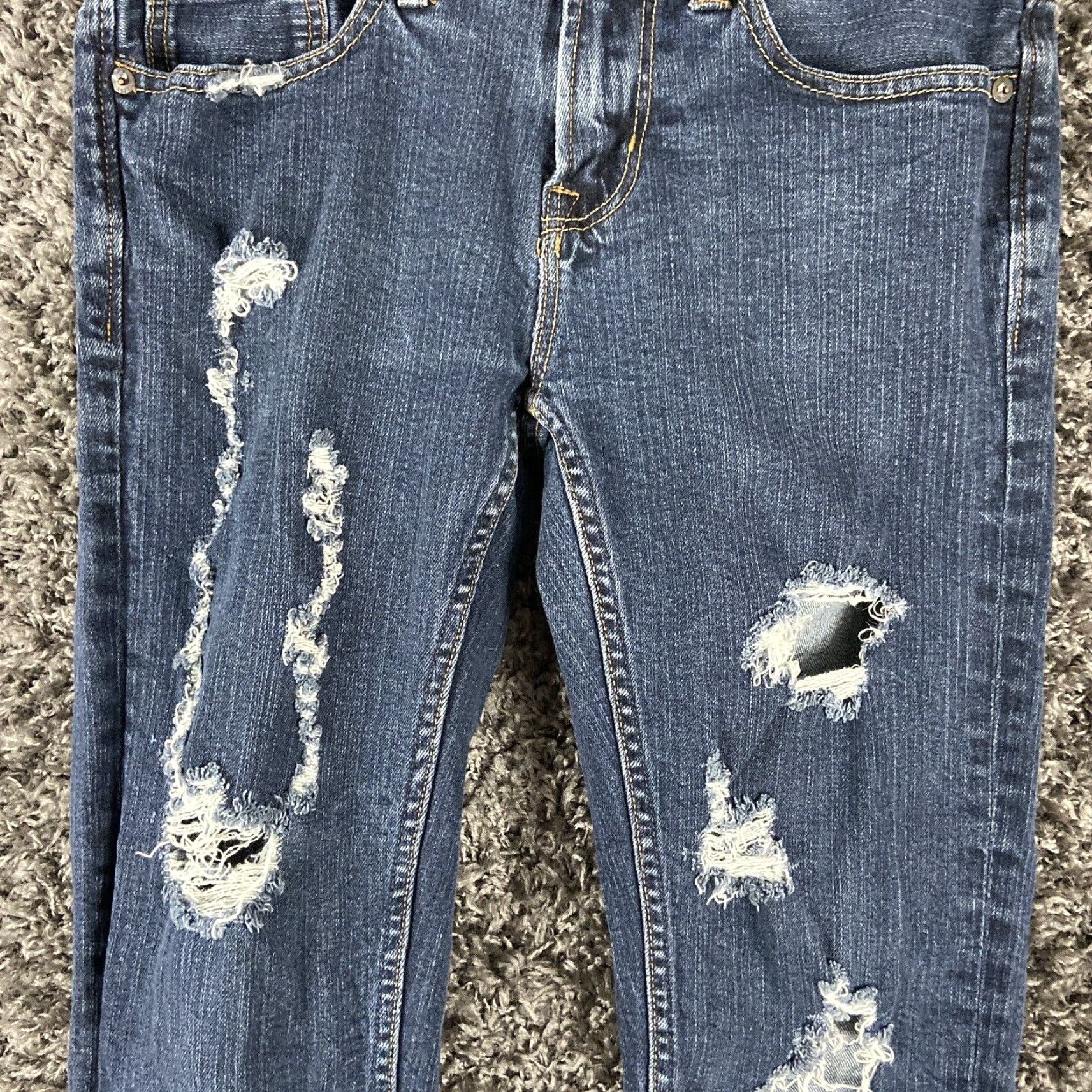 American Eagle Outfitters American Eagle Outfitters Jeans Adult Skinny 29x29 Blue Distressed Mens Size US 29 - 3 Thumbnail
