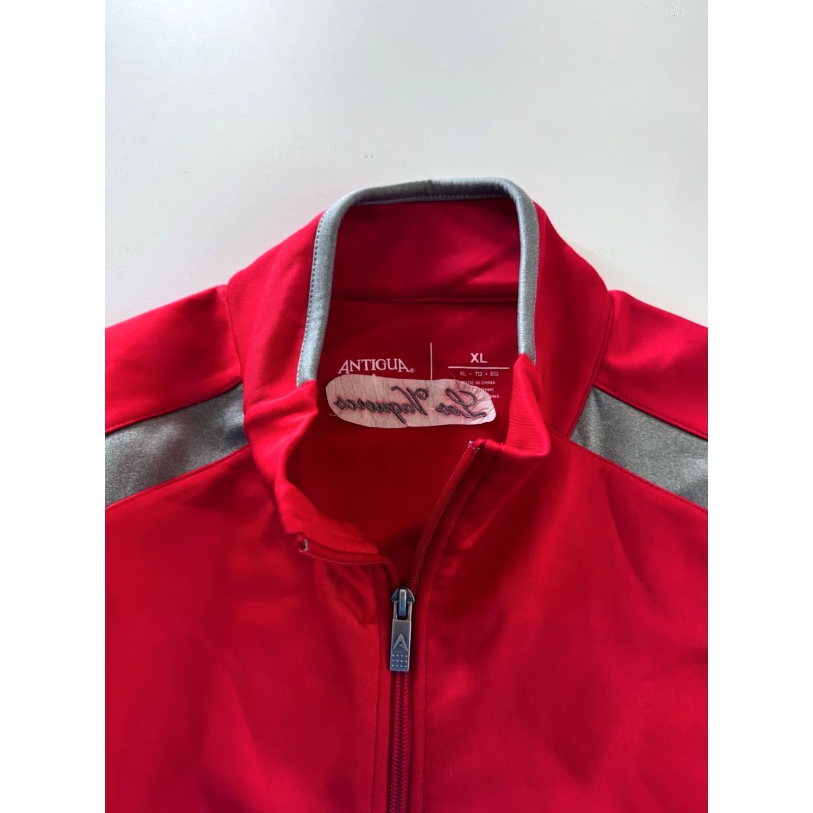 Vintage Antigua Embroidered Los Vaqueros Red Zippered Track SWEATER XL Size US XL / EU 56 / 4 - 6 Thumbnail