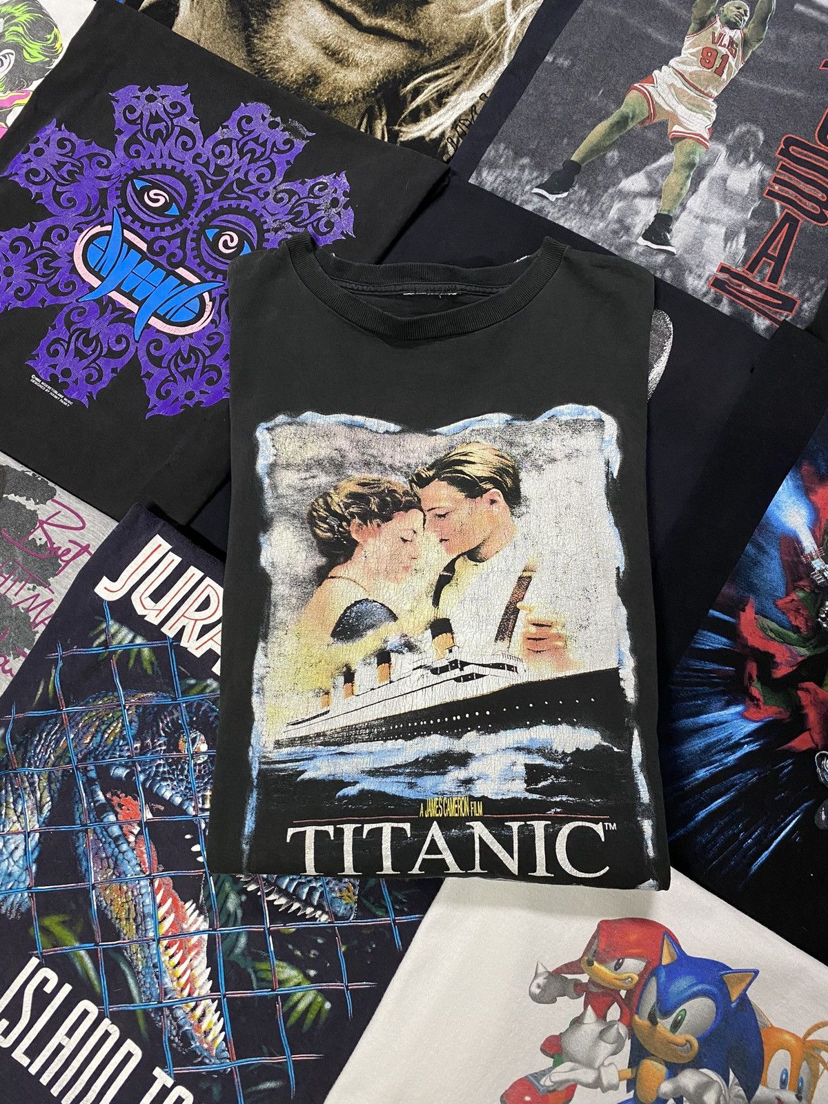 90s Titanic promo tee タイタニック 90's Vintage Titanic Movie Promo Tee Shirt Large