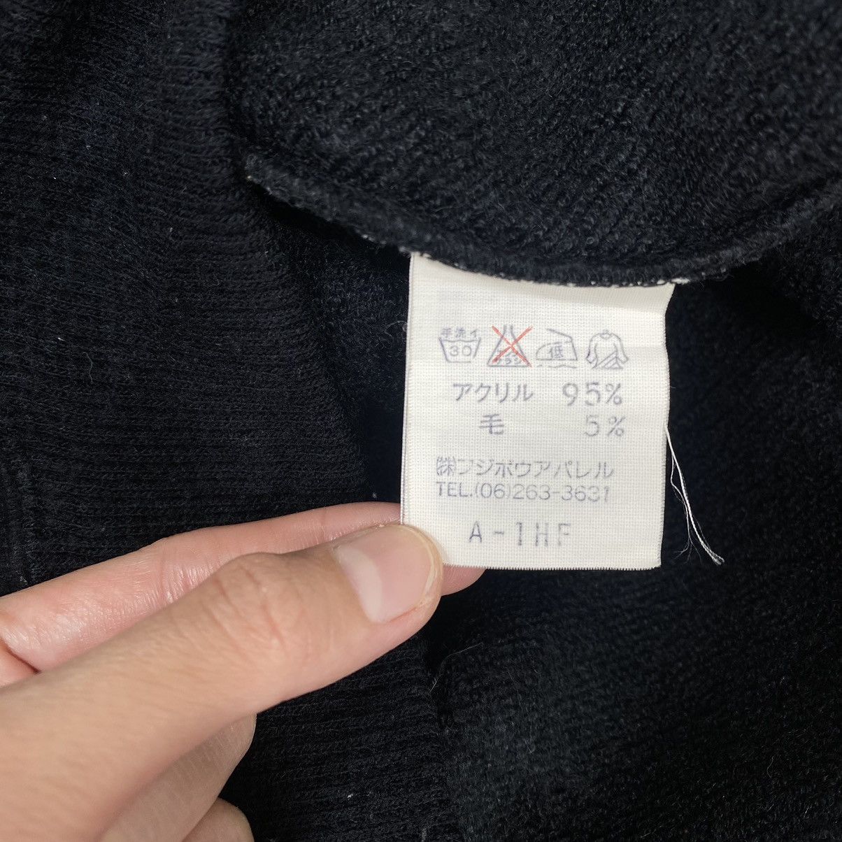 Hiroko Koshino Homme HIROKO KOSHINO Homme Embroidered Brand Black Sweatshirt Size US L / EU 52-54 / 3 - 5 Thumbnail