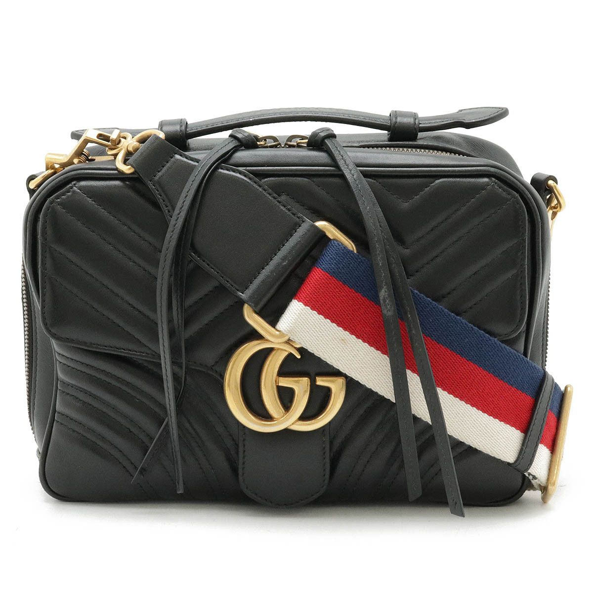 Gucci Gucci Gucci GG Marmont Quilted Leather Handbag Leather Handbag 498100 in Very Good Condition Size ONE SIZE - 1 Thumbnail