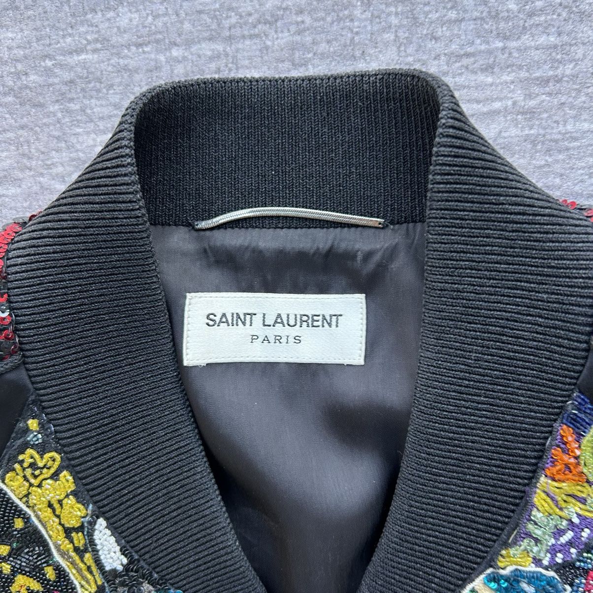 Saint Laurent Paris saint laurent 16ss sequin patchwork souvenir bomber Size US S / EU 44-46 / 1 - 7 Thumbnail