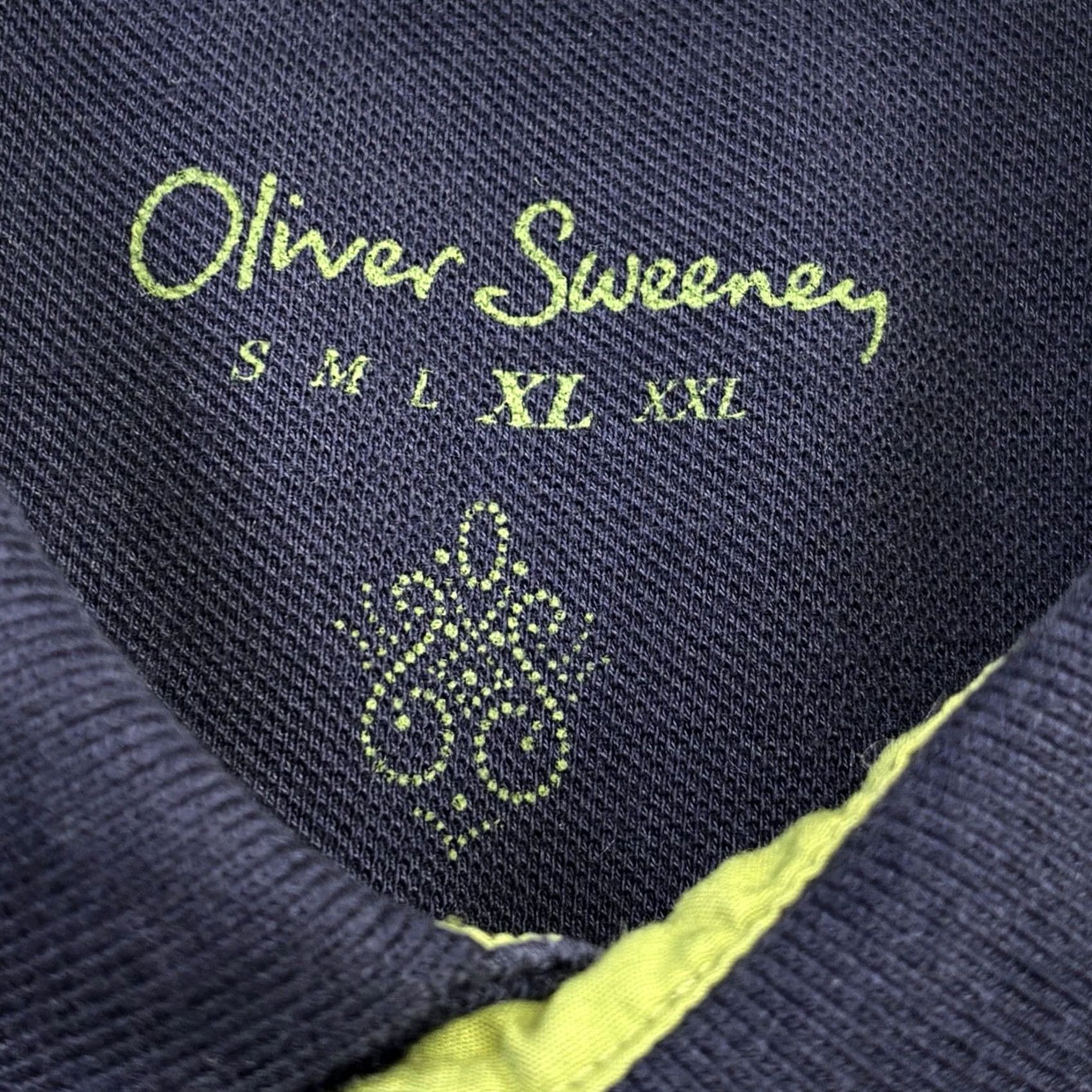 Oliver Sweeney VINTAGE Oliver Sweeney Polo Shirt XL Long Sleeve Navy Men’s Top Pre Loved Size US XL / EU 56 / 4 - 5 Thumbnail