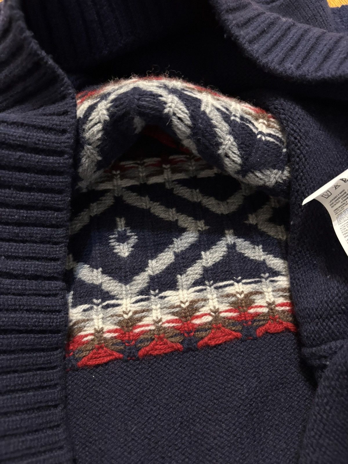 Armani Emporio Armani patterned navy sweater Size US L / EU 52-54 / 3 - 8 Thumbnail