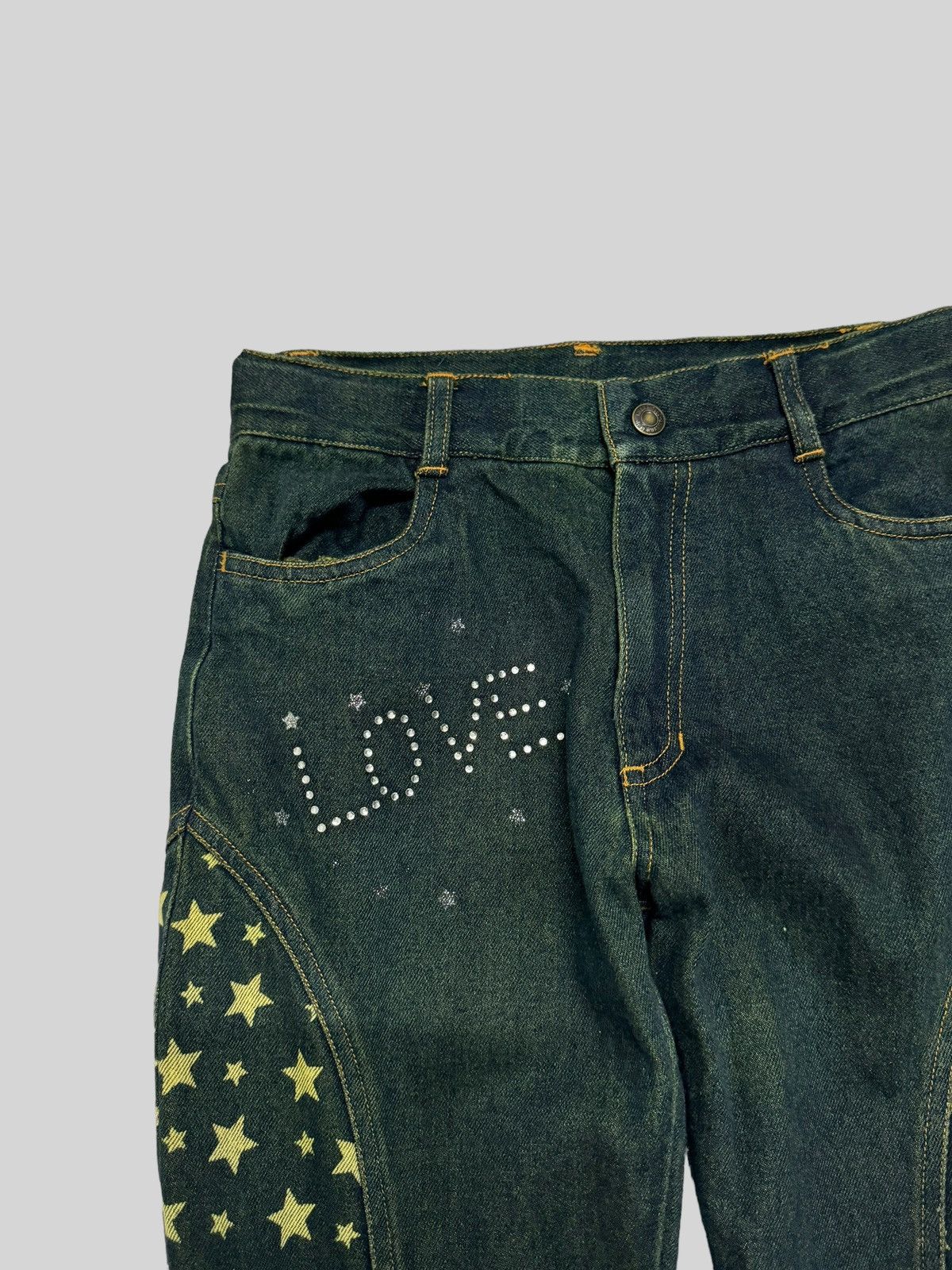 Hysteric Glamour FLARE K.GIRL HYSTERIC GLAMOUR STYLE LACES DENIM Size 24" / US 00 / IT 34 - 9 Thumbnail