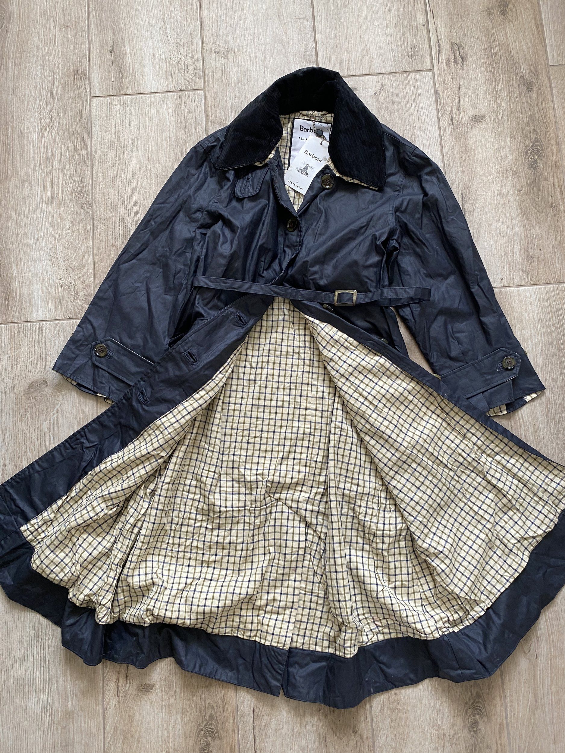 Barbour Barbour x ALEXACHUNG Mildred Casual Waxed Coat Size S / US 4 / IT 40 - 4 Thumbnail