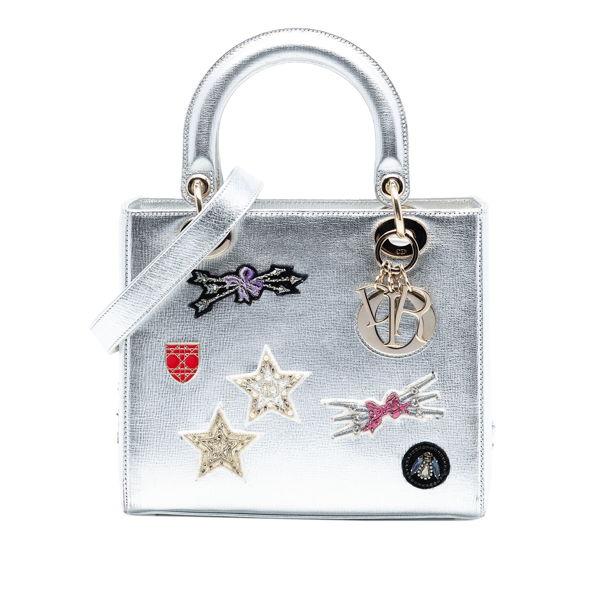 Dior Dior Medium Calfskin Patch Embellished Lady Dior Size ONE SIZE - 1 Thumbnail