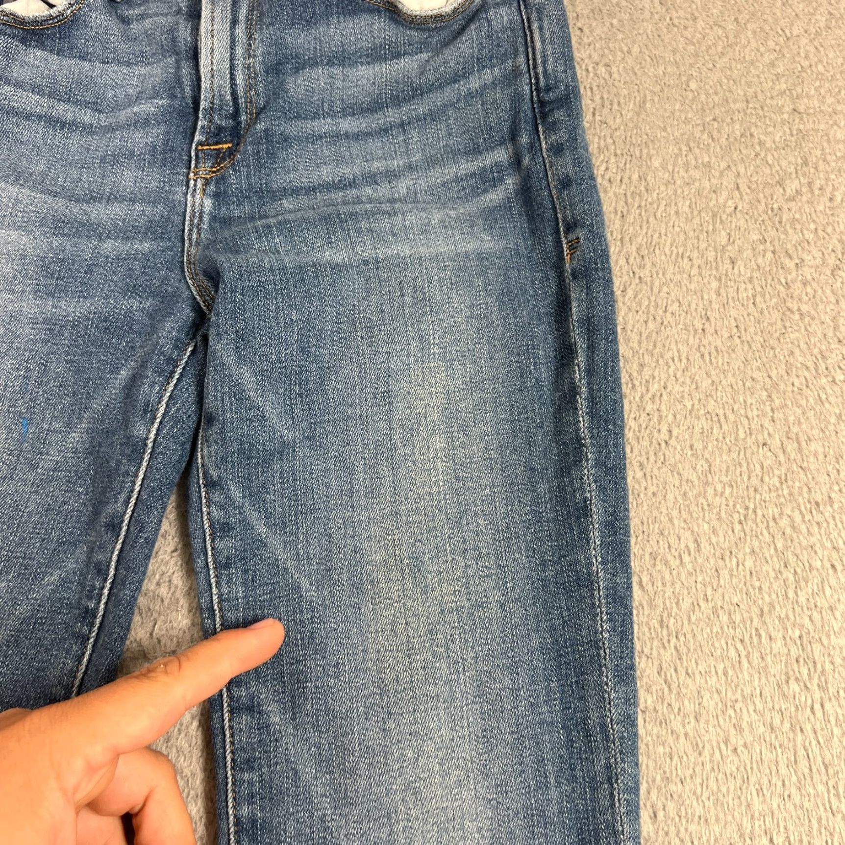 Frame VINTAGE FRAME Women's Cropped Mini Boot Jeans Size 25 Medium Wash Denim Size 42" / US 20 - 4 Thumbnail