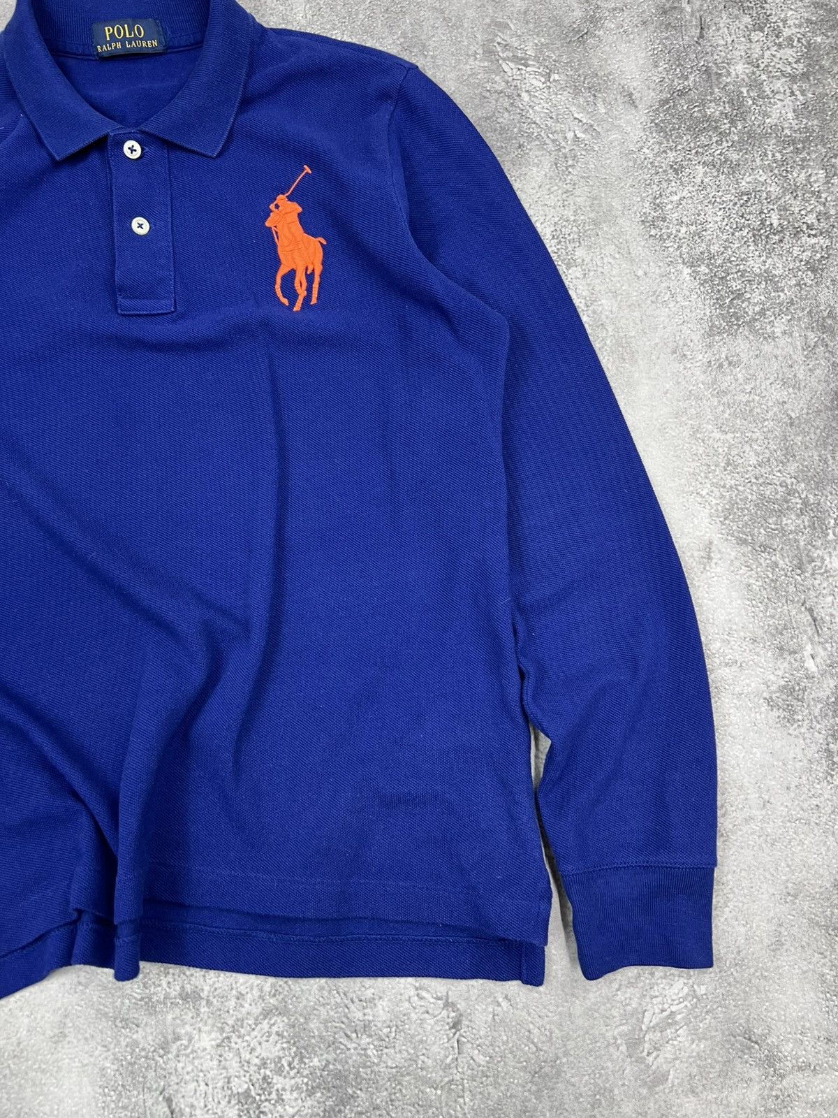 Polo Ralph Lauren Polo Ralph Lauren Blue Polo Shirt Longsleeve Size US S / EU 44-46 / 1 - 2 Thumbnail