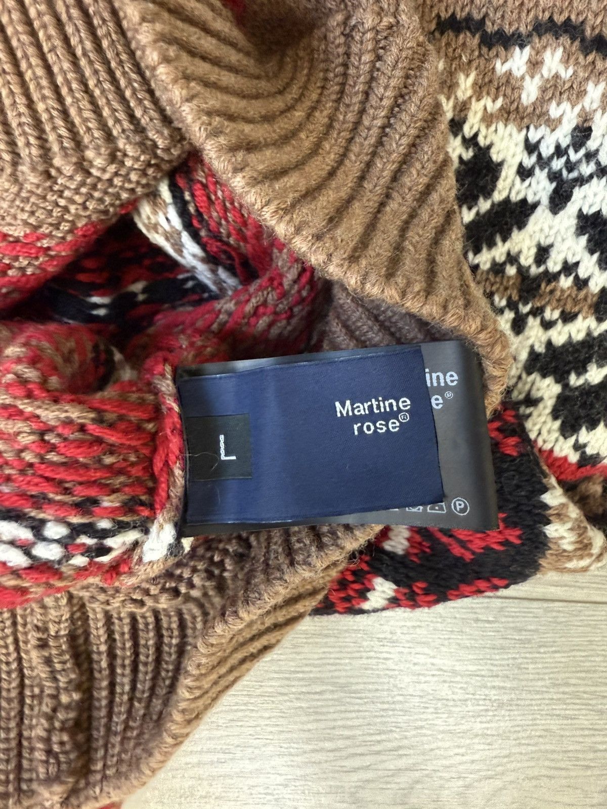 Martine Rose Martine Rose AW22 Merino Wool Fair Isle Knit Sweater Size US L / EU 52-54 / 3 - 13 Thumbnail