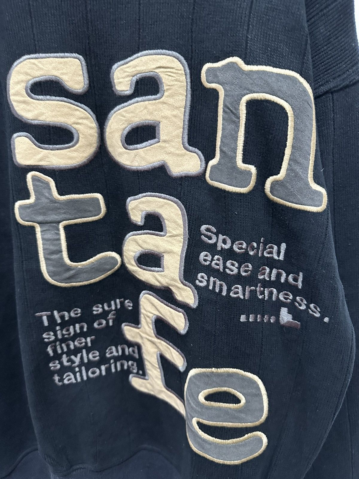 Japanese Brand Vintage Santa Fe Knitwear Embroidery Logo Size US L / EU 52-54 / 3 - 3 Thumbnail