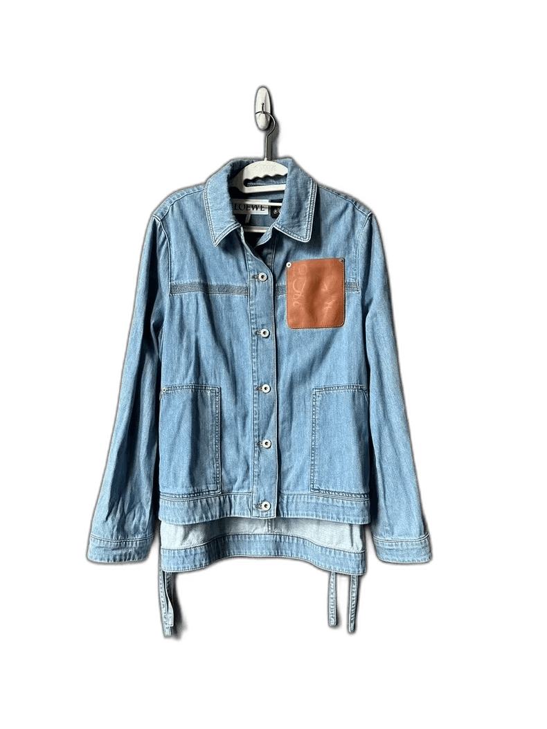 Loewe Loewe Denim Jacket with Leather Tag Size US M / EU 48-50 / 2 - 1 Thumbnail