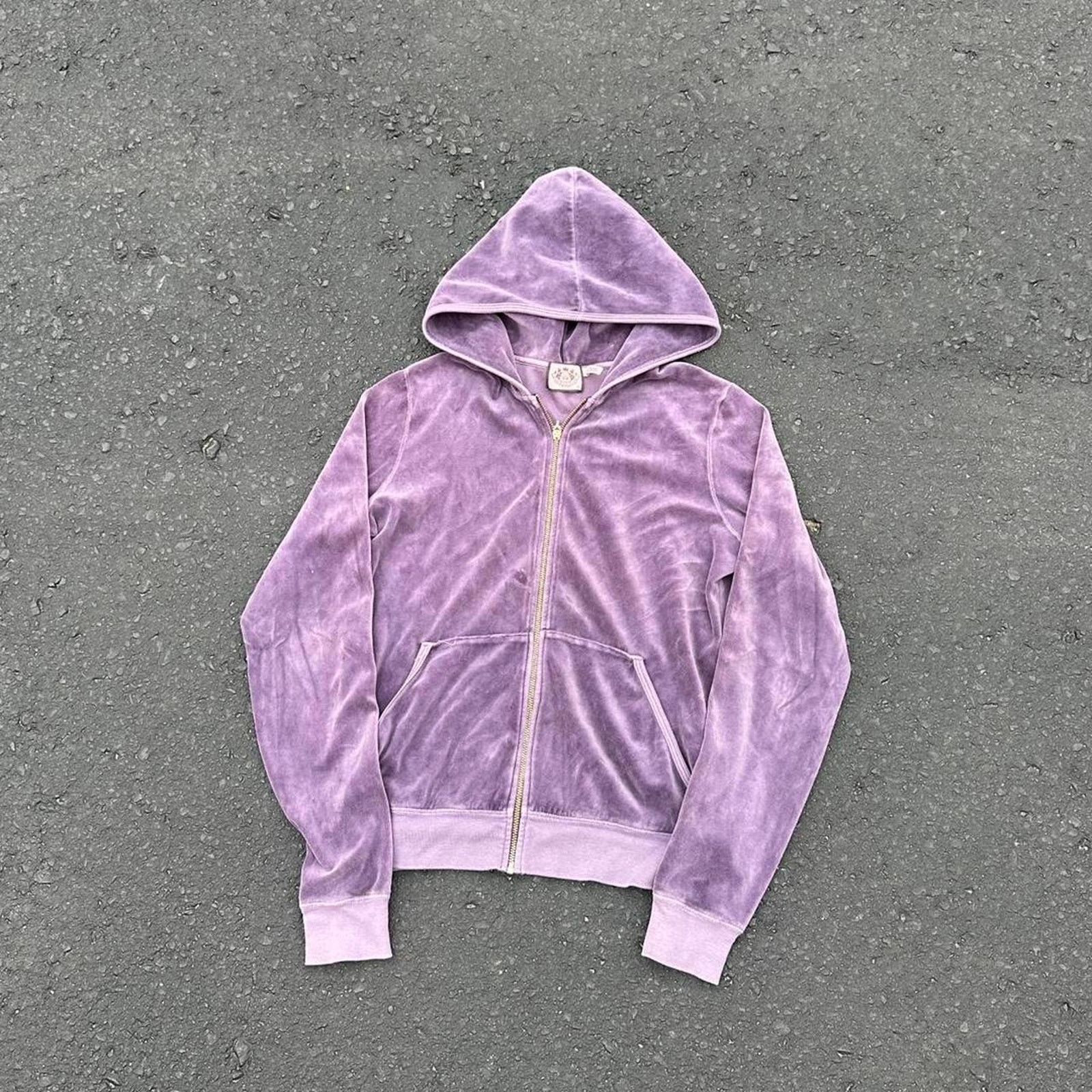 Juicy Couture × Vintage Juicy Couture Velour Zip Up Hoodie Size XL / US 12-14 / IT 48-50 - 1 Thumbnail