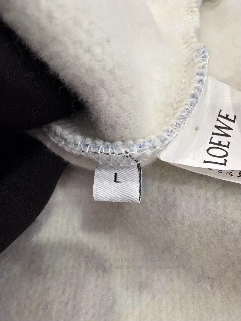Loewe Loewe Light Blue Embossed Logo Long Sleeve Hoodie Size US L / EU 52-54 / 3 - 6 Thumbnail