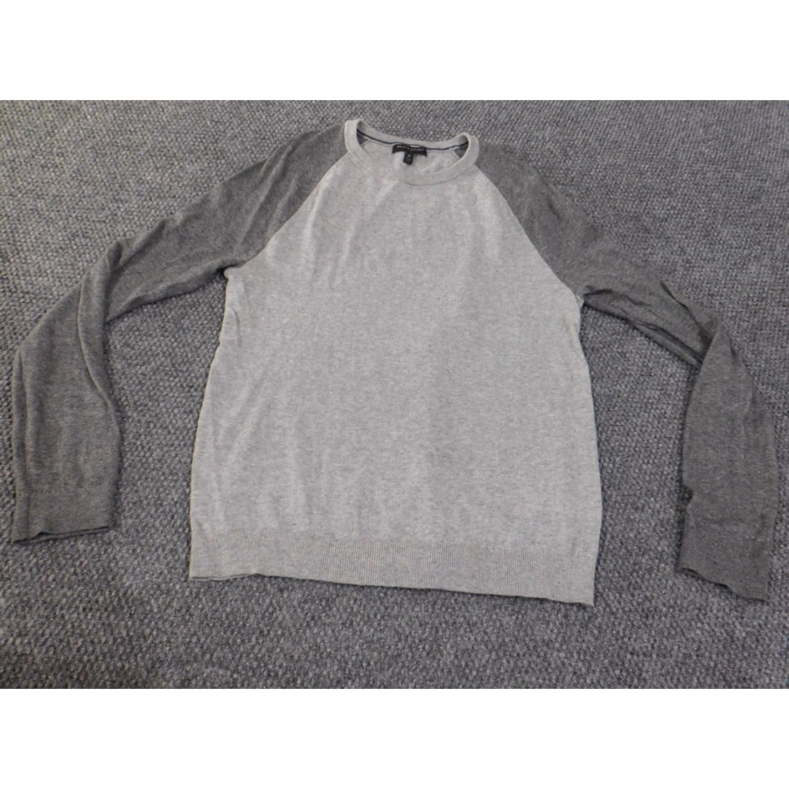 Banana Republic Banana Republic Sweater Mens M Gray Cotton Pullover Crew Neck Stretch Knit Knitwear Regular Size Type Sweater Mens Modern Preppy 90s? Size US M / EU 48-50 / 2 - 2 Thumbnail