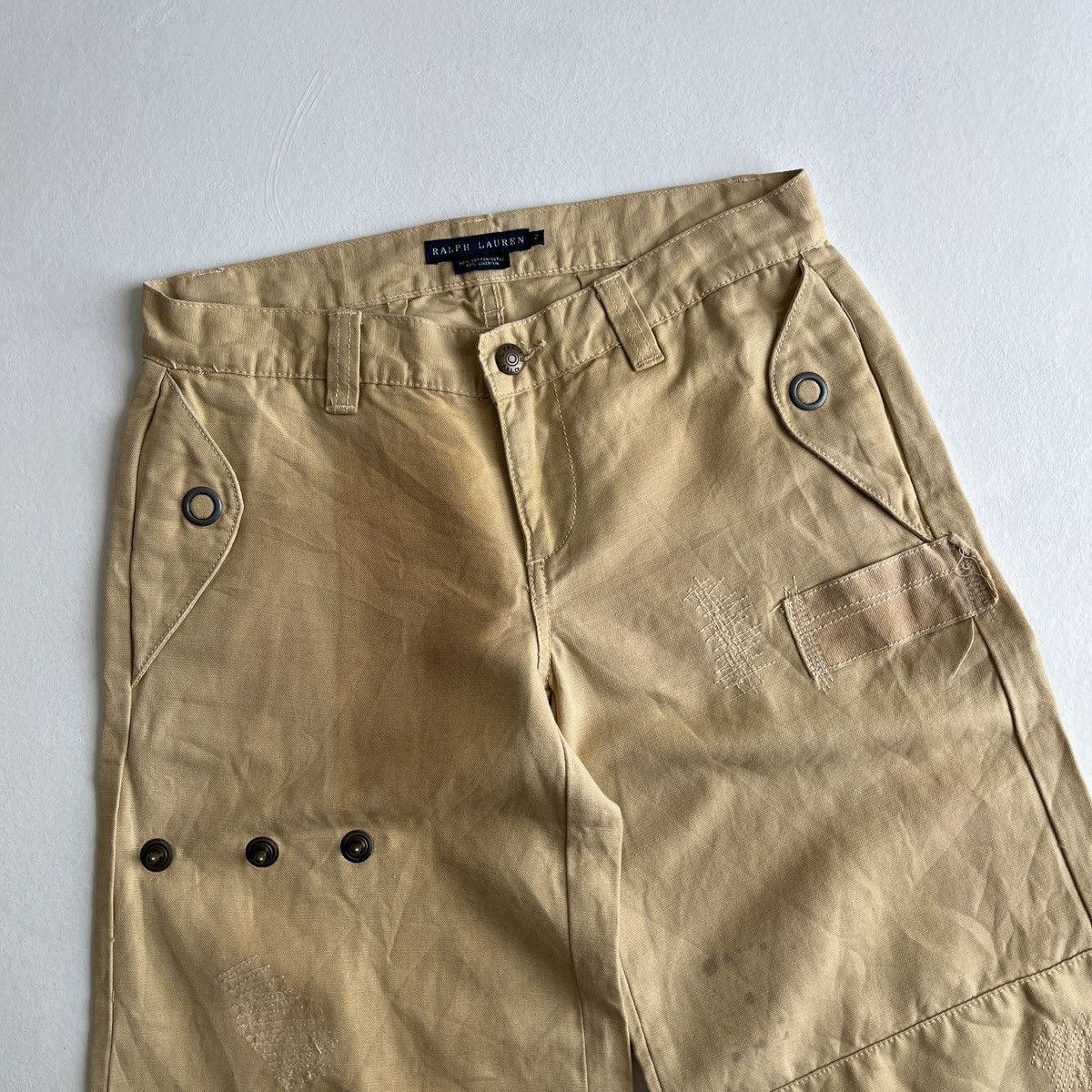 Polo Ralph Lauren × Ralph Lauren 💥Rare💥 Vintage Ralph Lauren Patchwork pants Size 30" / US 8 / IT 44 - 2 Thumbnail