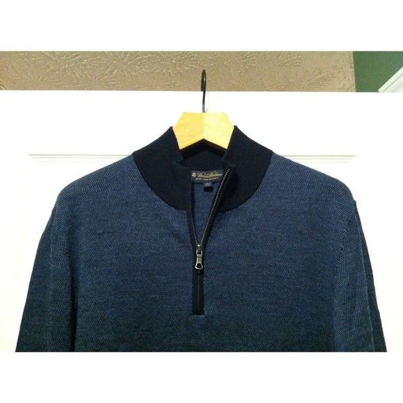 Brooks Brothers BROOKS BROTHERS MEN'S NEW 100%MERINO WOOL SWEATER SIZE: L Size US L / EU 52-54 / 3 - 2 Thumbnail