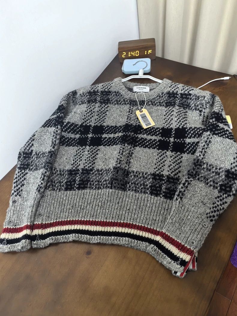 Thom Browne Thom Browne size2 Classic colored striped sweater with lowe Size US M / EU 48-50 / 2 - 1 Thumbnail