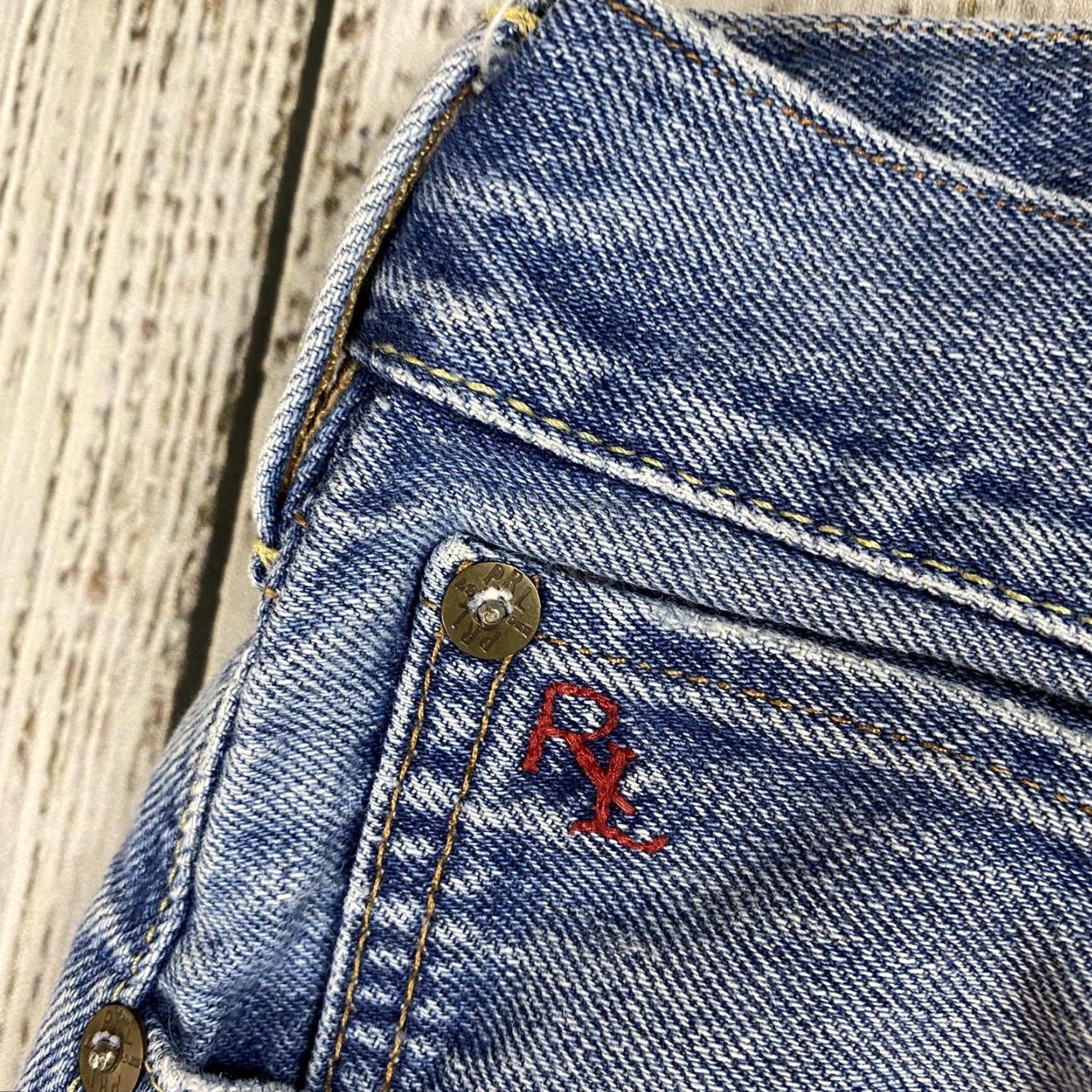 Polo Ralph Lauren POLO RALPH LAUREN 867 MENS JEANS 38x32 CLASSIC FIT STRAIGHT LEG DISTRESSED BLUE DENIM Size US M / EU 48-50 / 2 - 4 Thumbnail