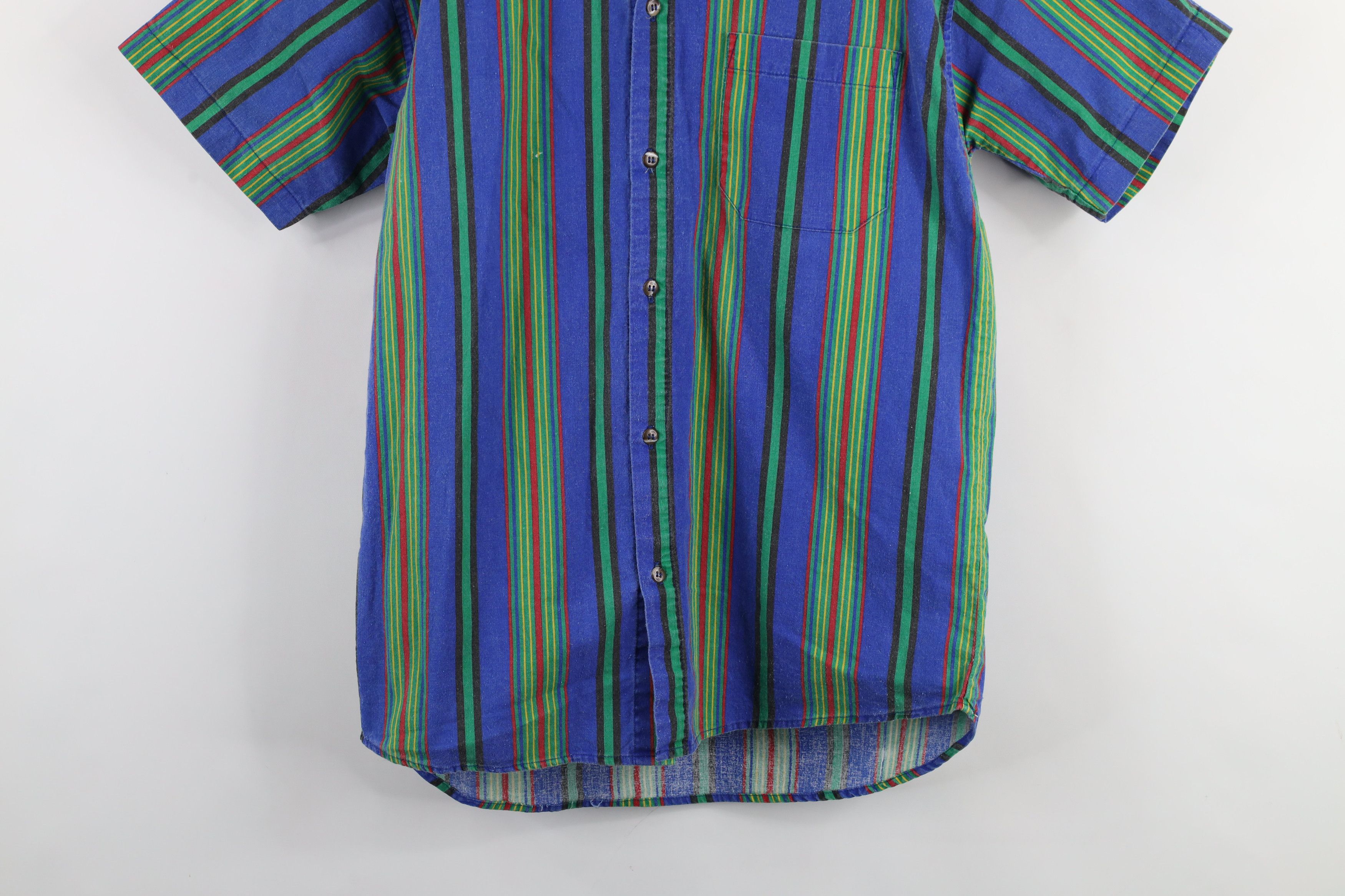 Vintage Vintage 90s Streetwear Striped Short Sleeve Button Shirt Size US S / EU 44-46 / 1 - 3 Thumbnail