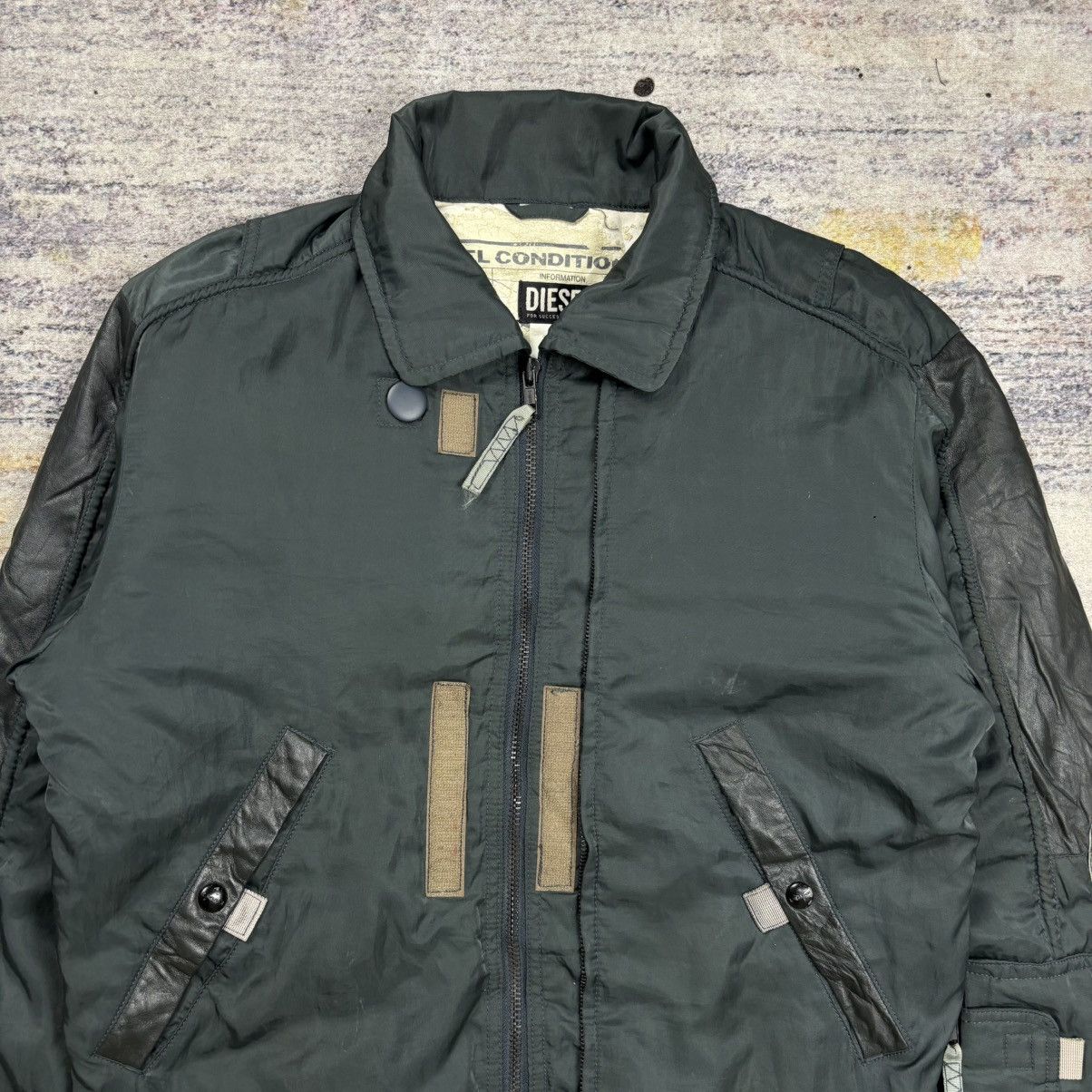 Diesel Diesel ncpu multi zipper mix leather bomber jacket Size US S / EU 44-46 / 1 - 5 Thumbnail