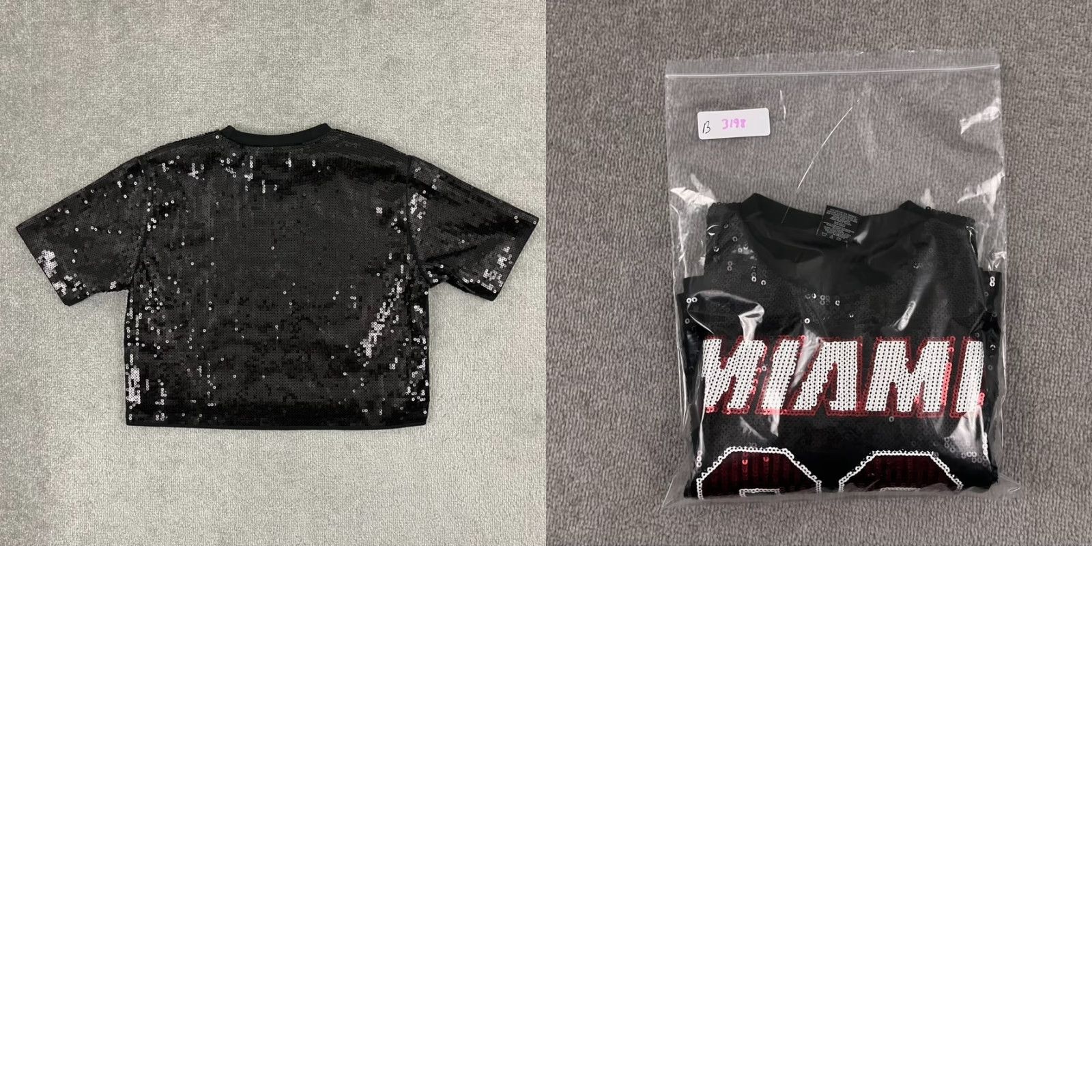 Nike Nike Shirt Womens Small Black Red Cropped Boxy Sequin Ultra Game NBA #88 Size S / US 4 / IT 40 - 8 Thumbnail