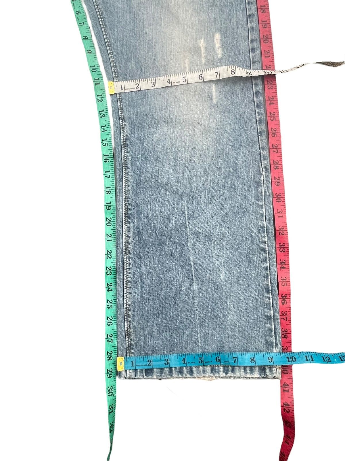Lee Vintage Lee Dungarees Distresed Denim Size US 33 - 12 Thumbnail