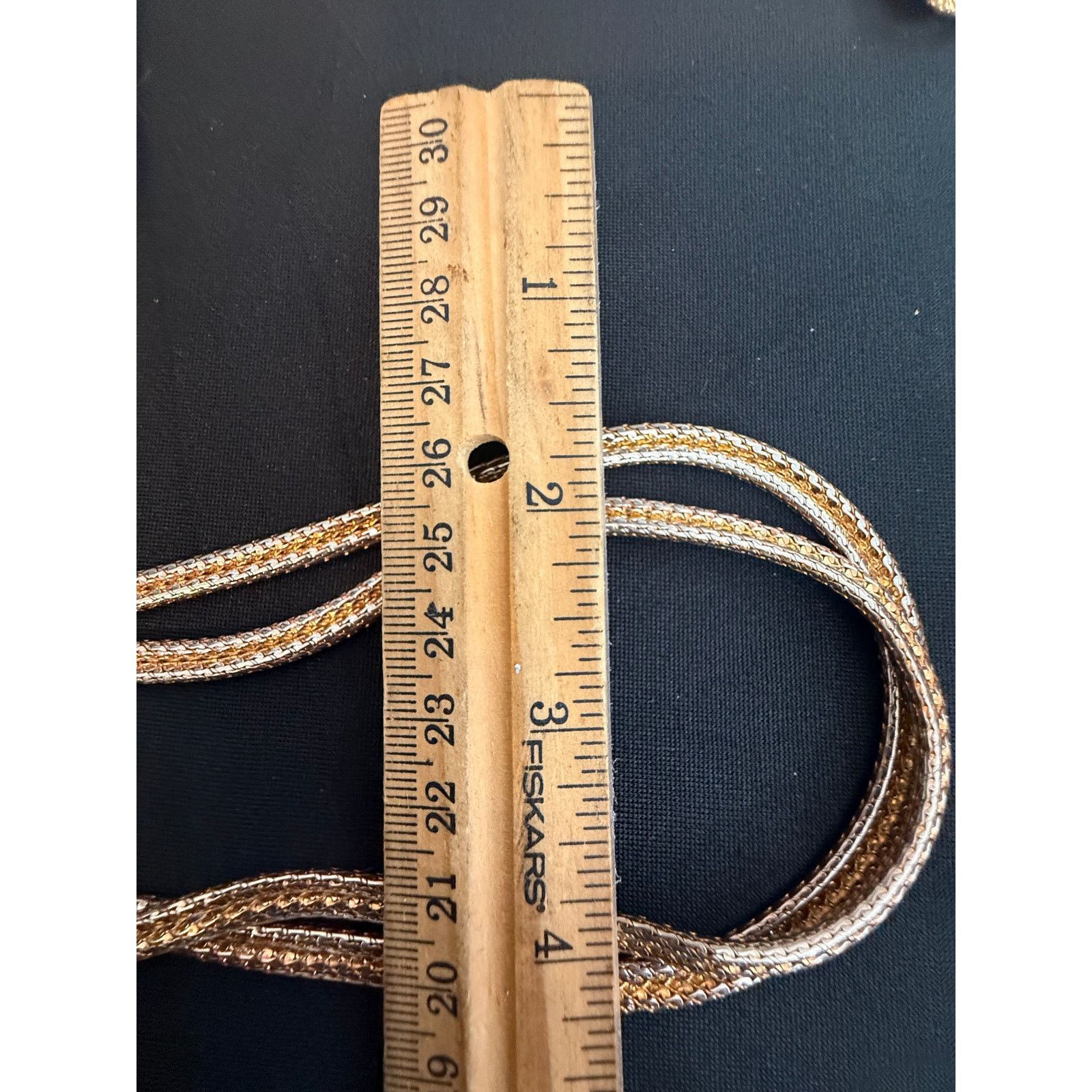 Other Vintage Gold and Silver Tone Multi Strand Mesh Necklace Size ONE SIZE - 2 Thumbnail