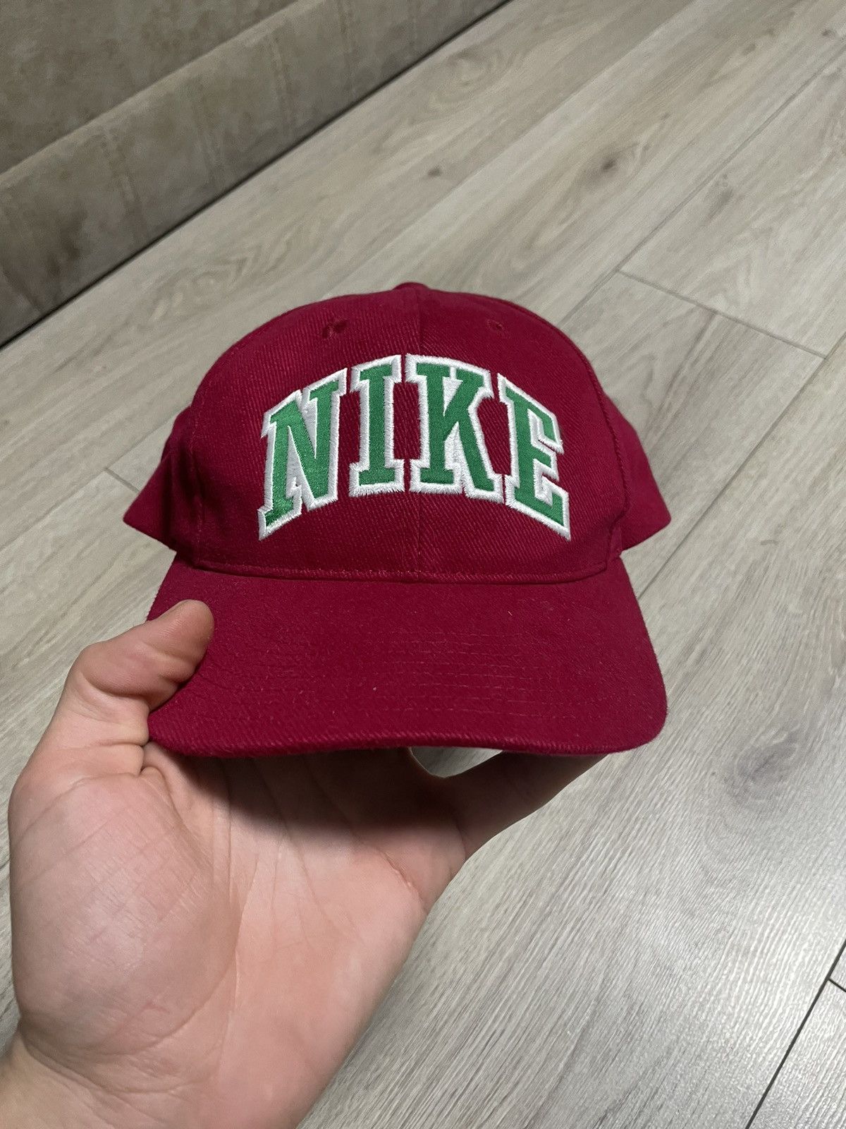 Nike Very Rare Nike Cap Big Logo Swoosh Drill Y2K 90s Hype Retro Size ONE SIZE - 1 Thumbnail
